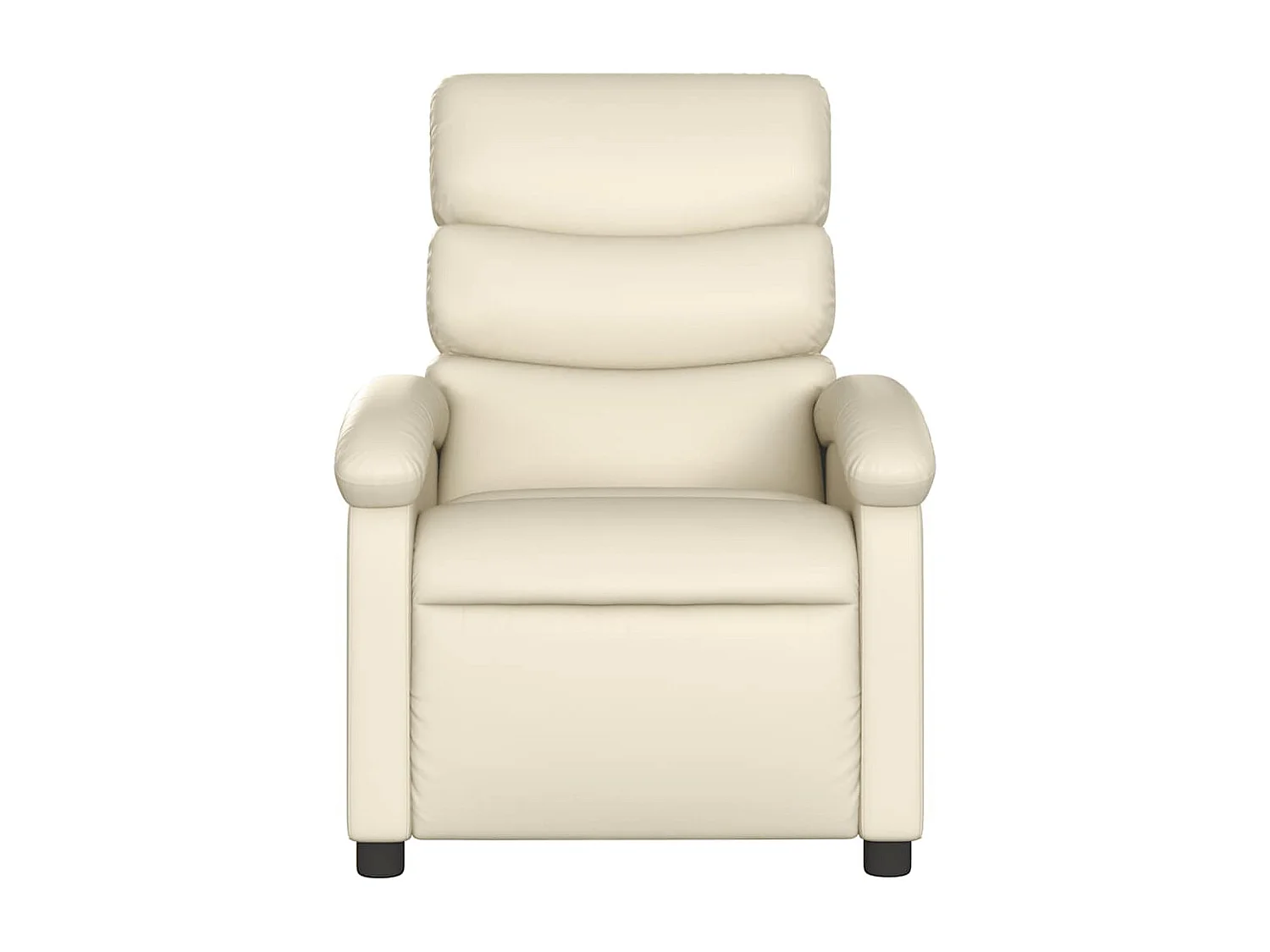 Relaxsessel | Lounge Sessel für Wohnzimmer Creme Kunstleder SHL84801