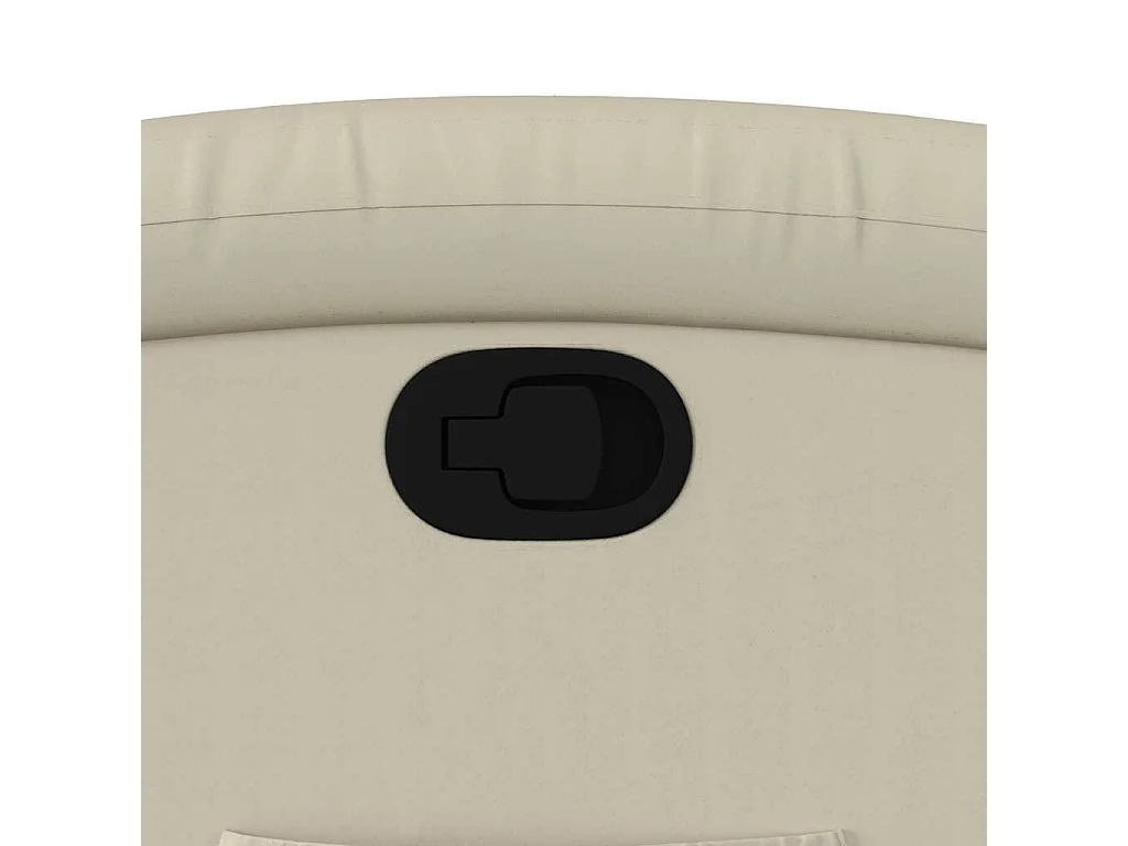 Relaxsessel | Lounge Sessel für Wohnzimmer Creme Kunstleder SHL84801