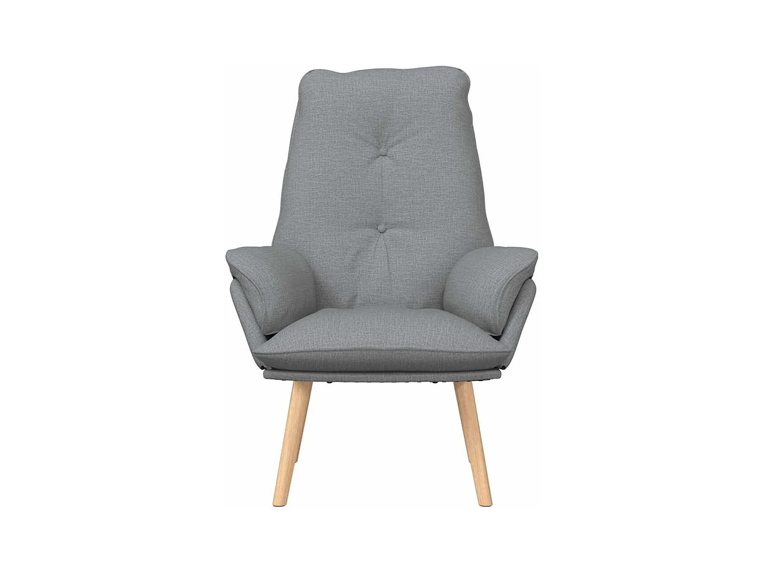 Sillón de relax | Silla Relax | Sillón de salón Gris claro 69x74x93 cm tela SHL9258