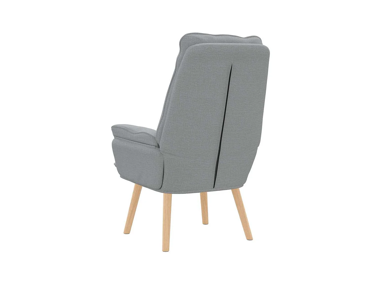 Sillón de relax | Silla Relax | Sillón de salón Gris claro 69x74x93 cm tela SHL9258