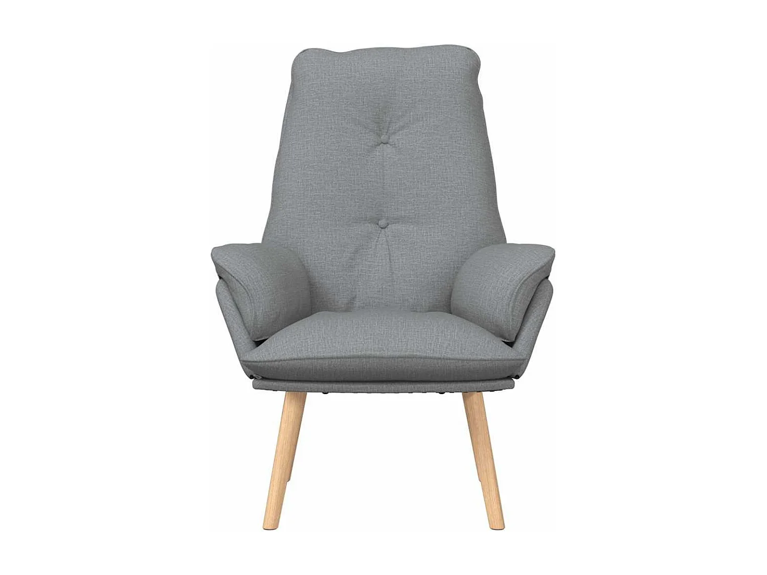 Fauteuil Salon-Chaise de relax Gris clair 69x74x93 cm tissu SHL4299