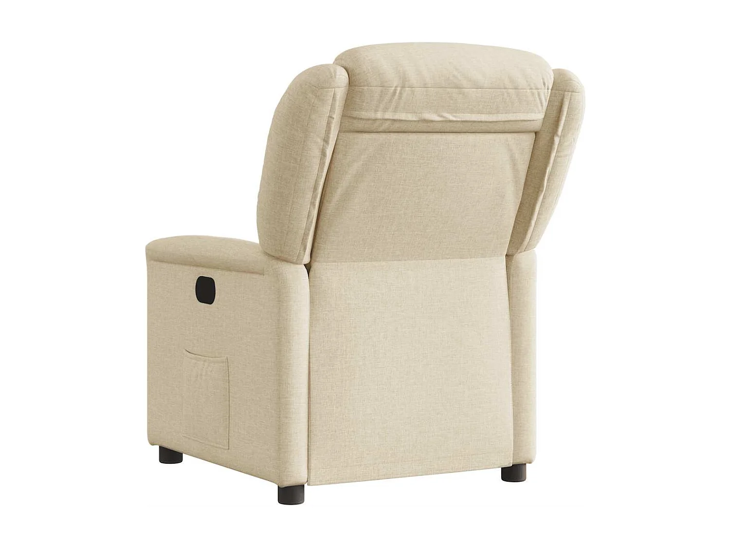 Fauteuil inclinable-Chaise de relax-Fauteuil salon Crème Tissu SHL1747