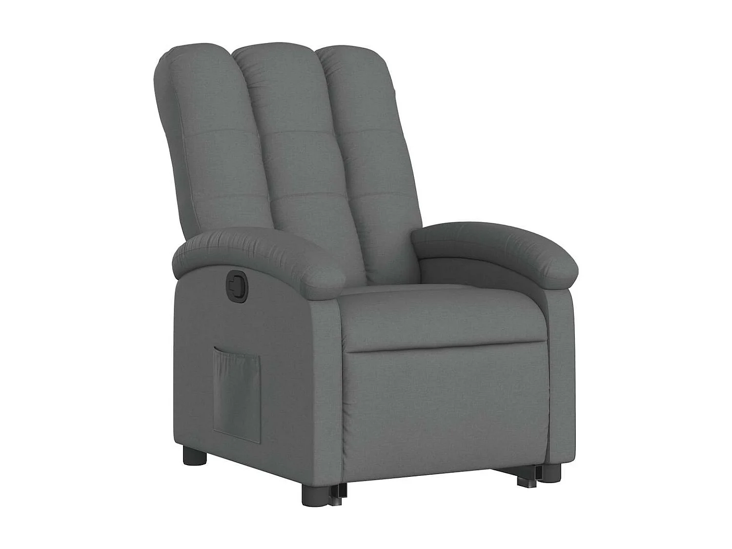 Fauteuil inclinable-Chaise de relax-Fauteuil salon Gris foncé Tissu SHL1716