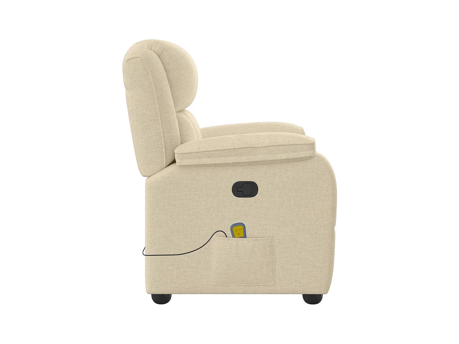 Sillón de salón | Silla | Sillón de masaje reclinable de tela crema SHL9302