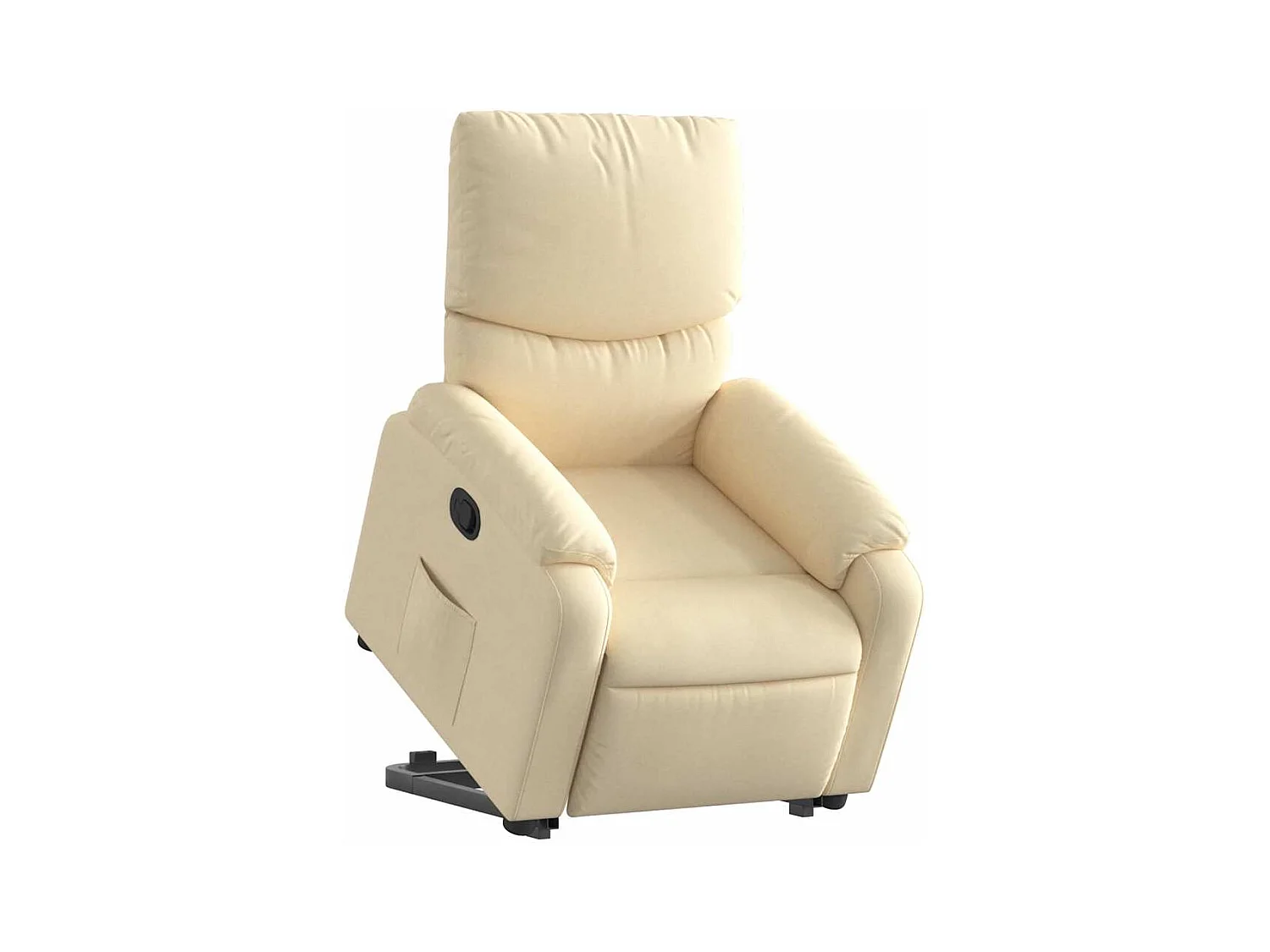 Sillón de relax | Sillón reclinable elevable de tela color crema SHL5867