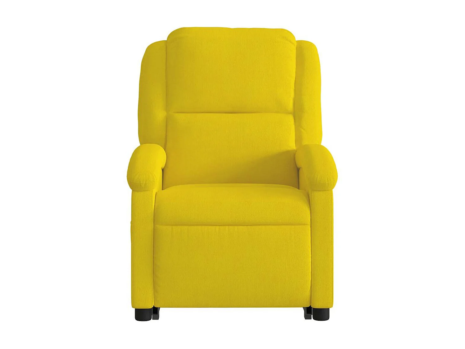 Sillón de relax | Sillón reclinable de masaje elevable terciopelo amarillo SHL7365