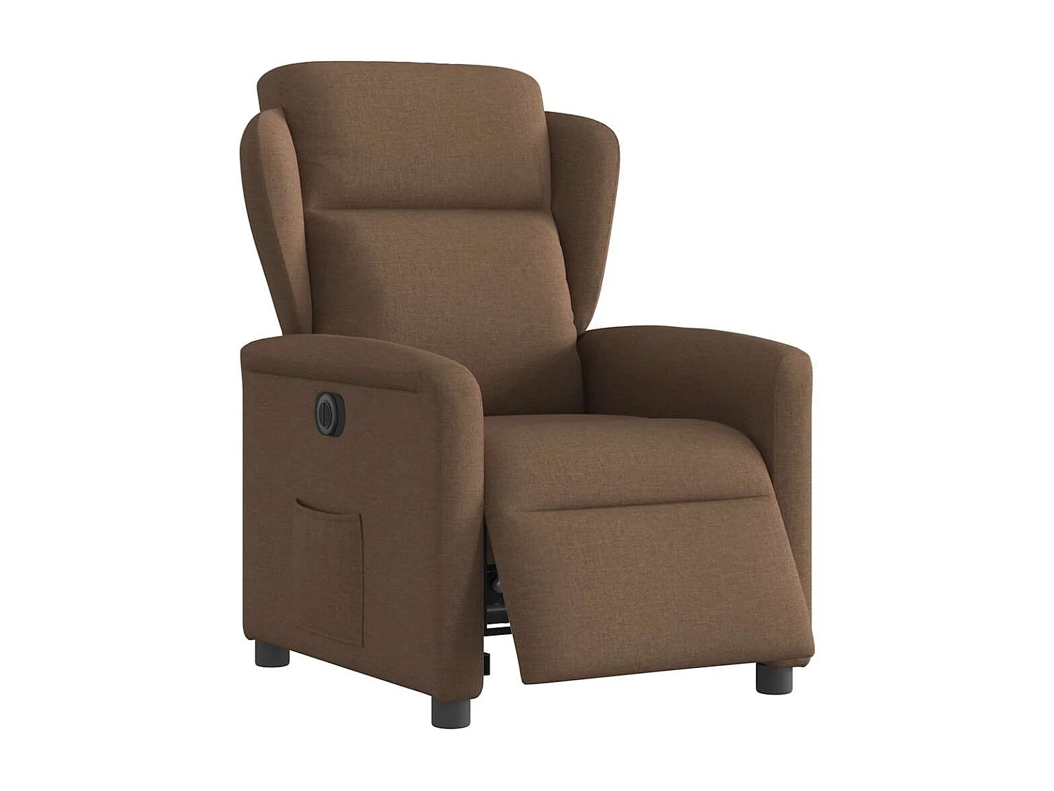 Fauteuil inclinable électrique-Chaise de relax-Fauteuil TV Marron Tissu SHL1142