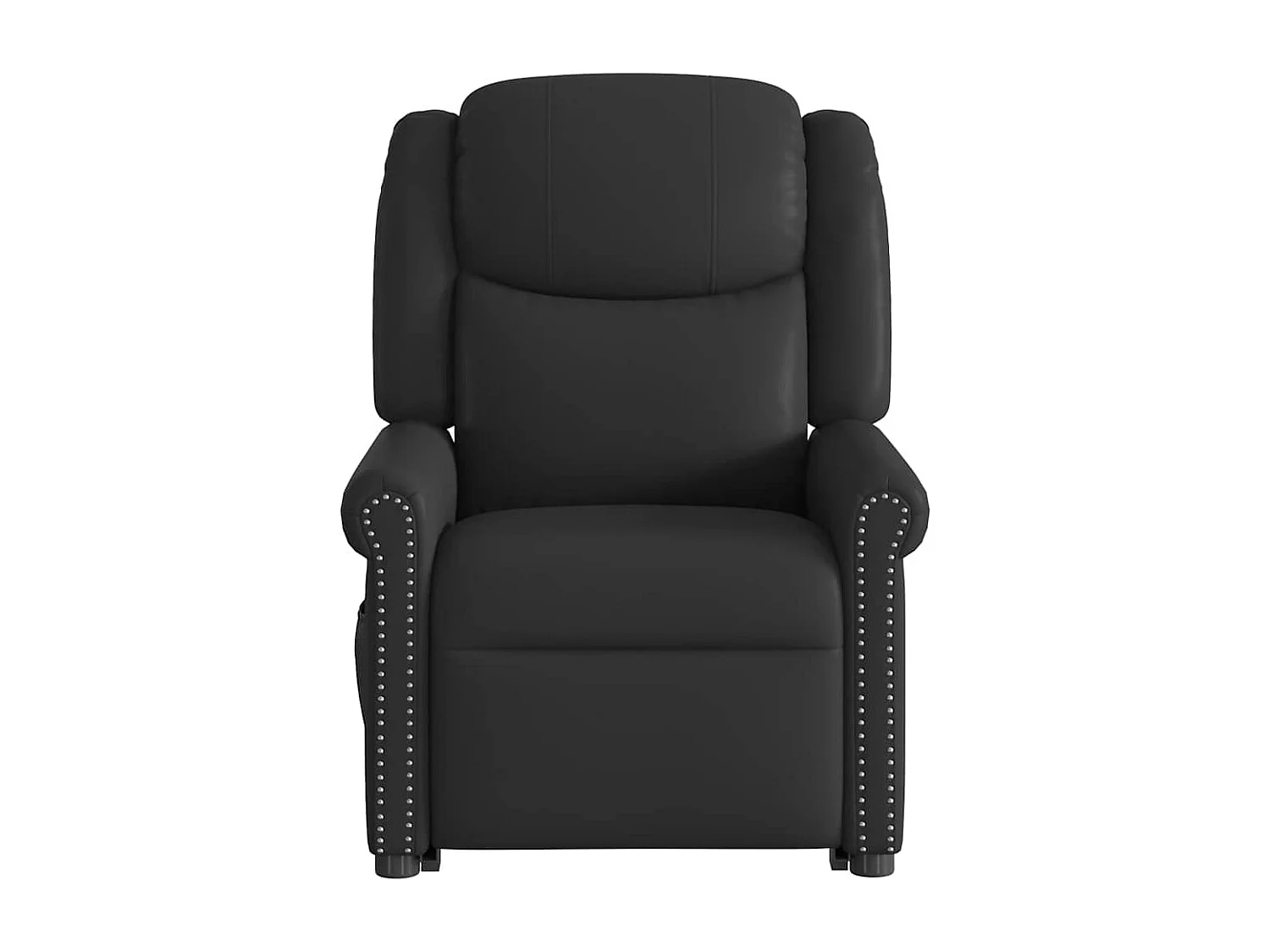 Fauteuil inclinable électrique-Chaise de relax-Fauteuil de Massage noir brillant similicuir SHL3474