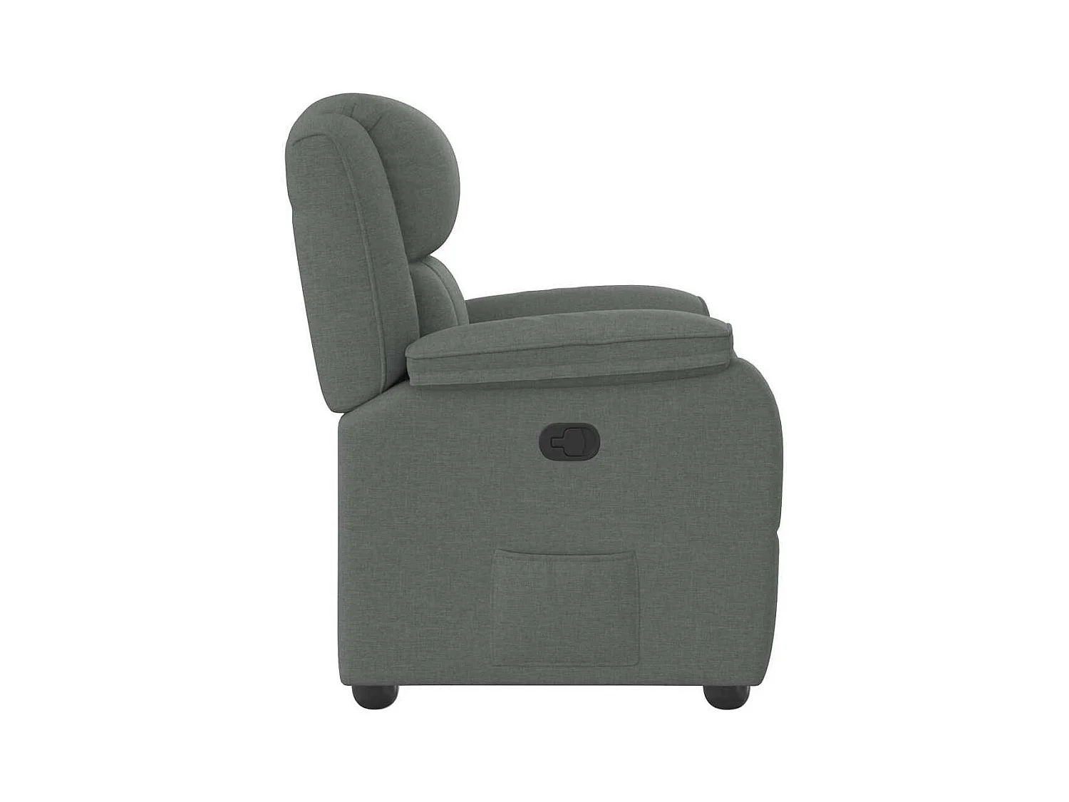 Poltrona Reclinável | Poltrona Confortável Relax tecido cinzento-escuro SHL95618