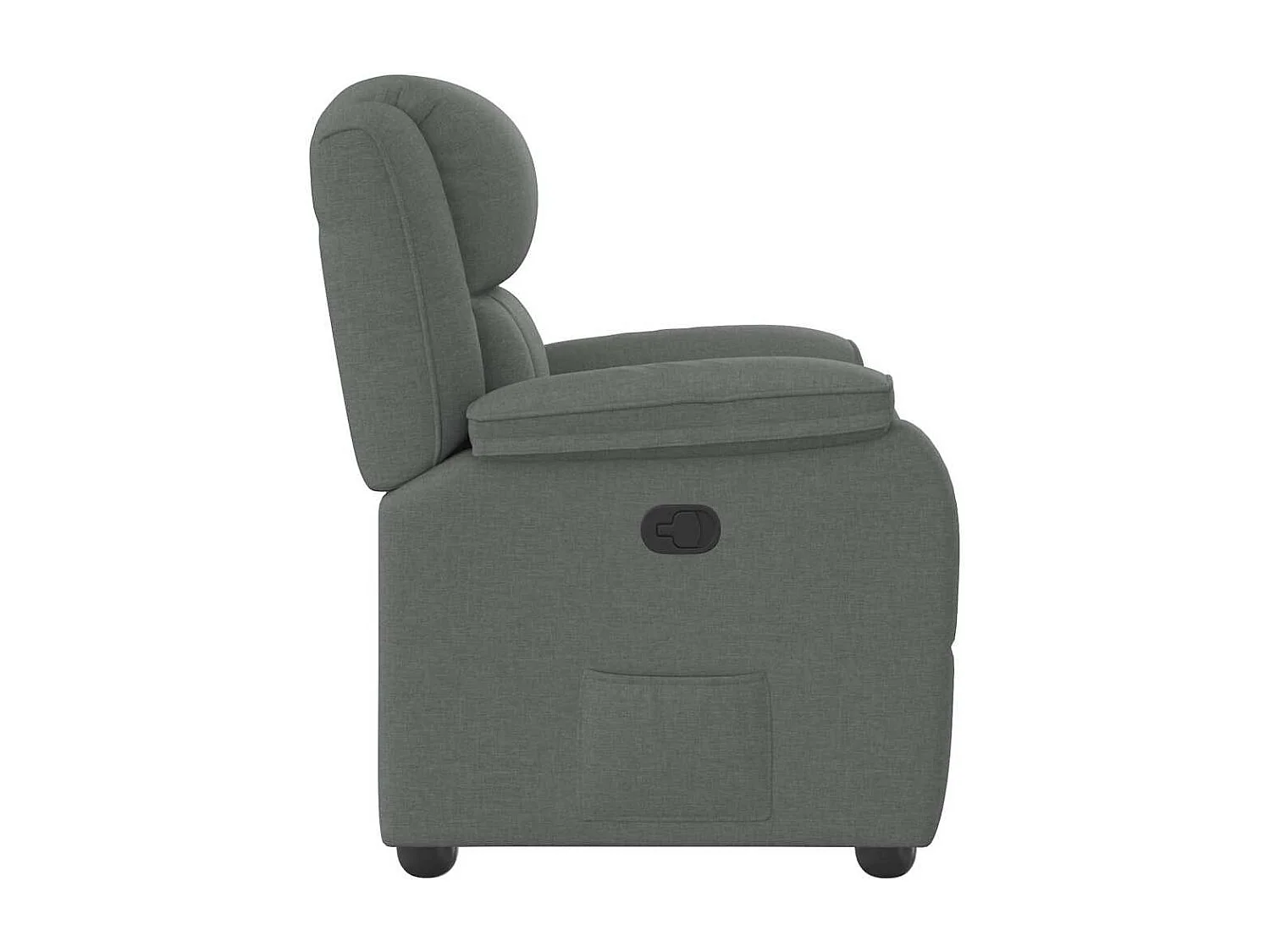 Sillón de relax | Sillón reclinable de tela gris oscuro SHL6447