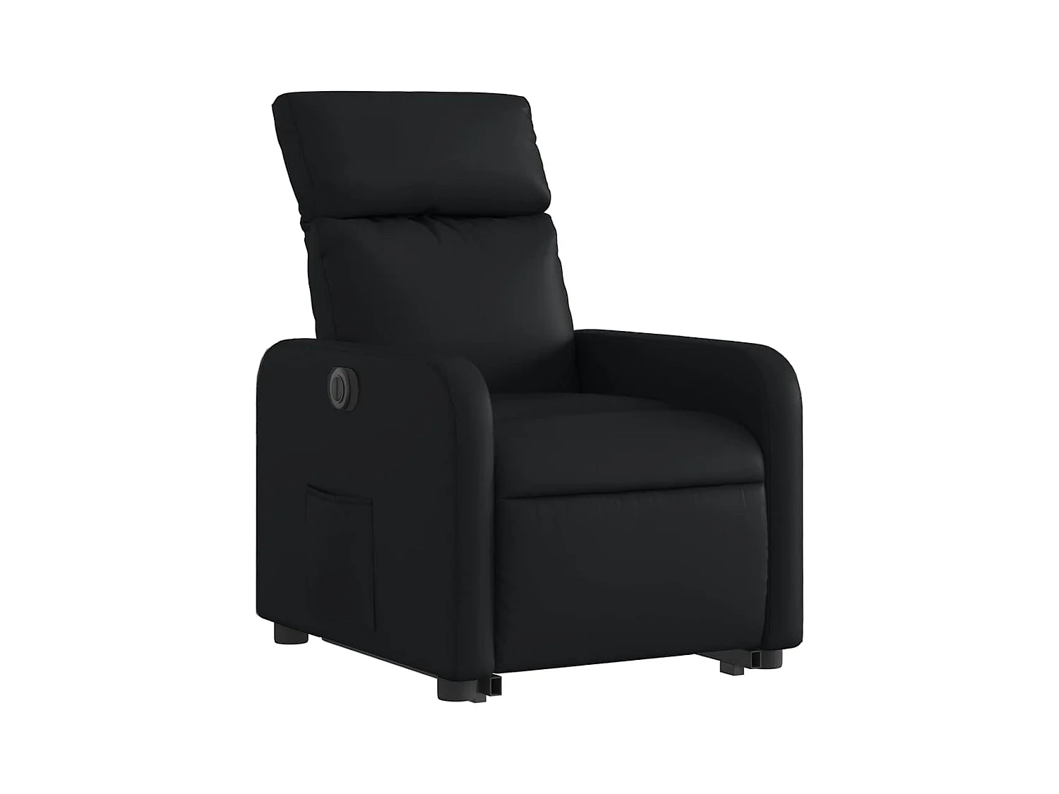 Sillón de relax | Sillón reclinable y elevable eléctrico cuero sintético negro SHL3453