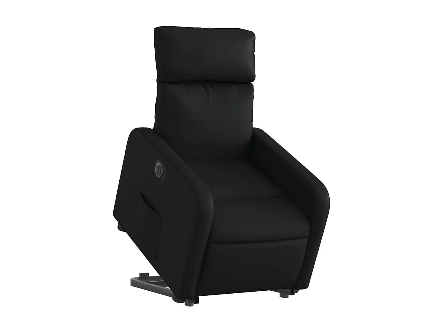Fauteuil inclinable électrique-Chaise de relax-Fauteuil salon noir similicuir SHL2391