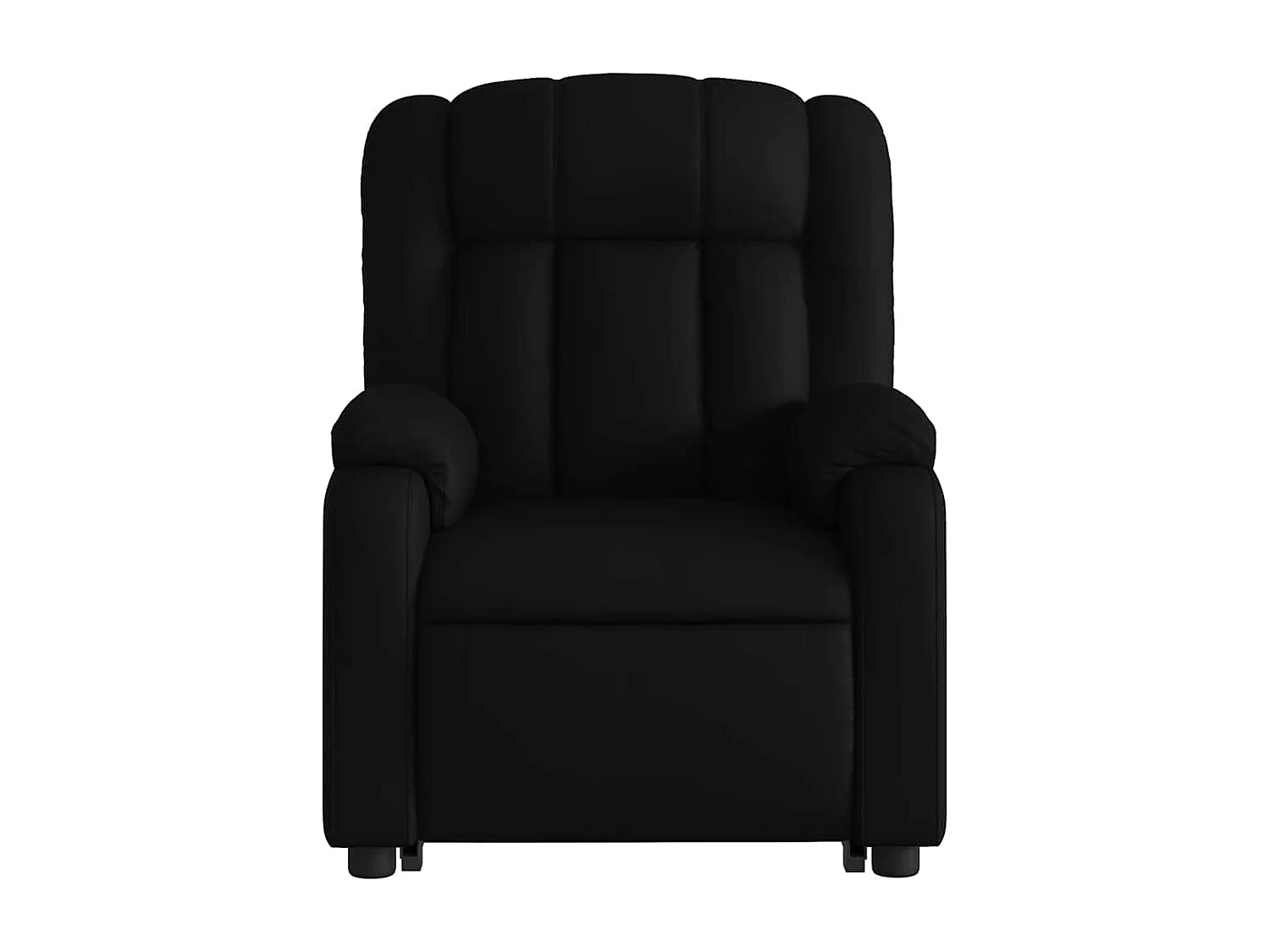 Fauteuil inclinable-Chaise de relax-Fauteuil salon Noir Similicuir SHL5205
