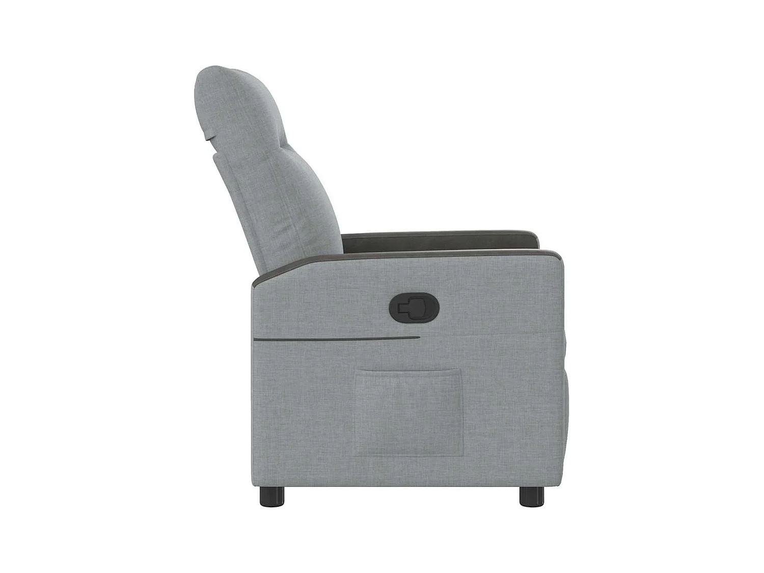 Fauteuil inclinable-Chaise de relax-Fauteuil TV Gris clair Tissu SHL3179