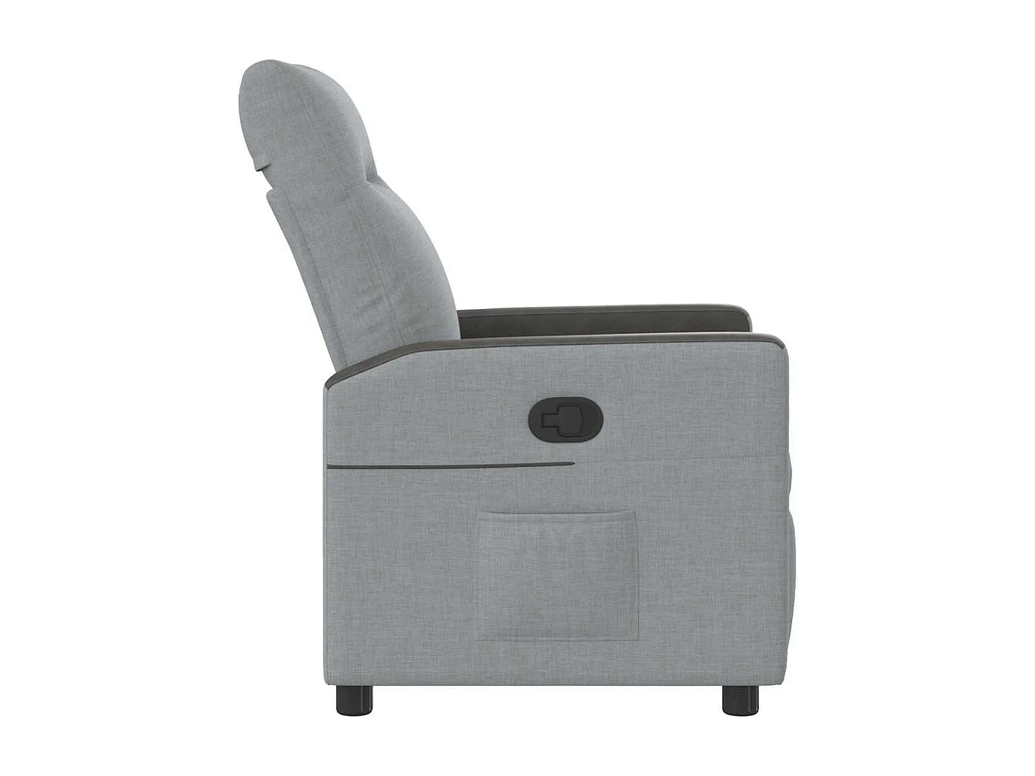 Fauteuil inclinable-Chaise de relax-Fauteuil TV Gris clair Tissu SHL3179