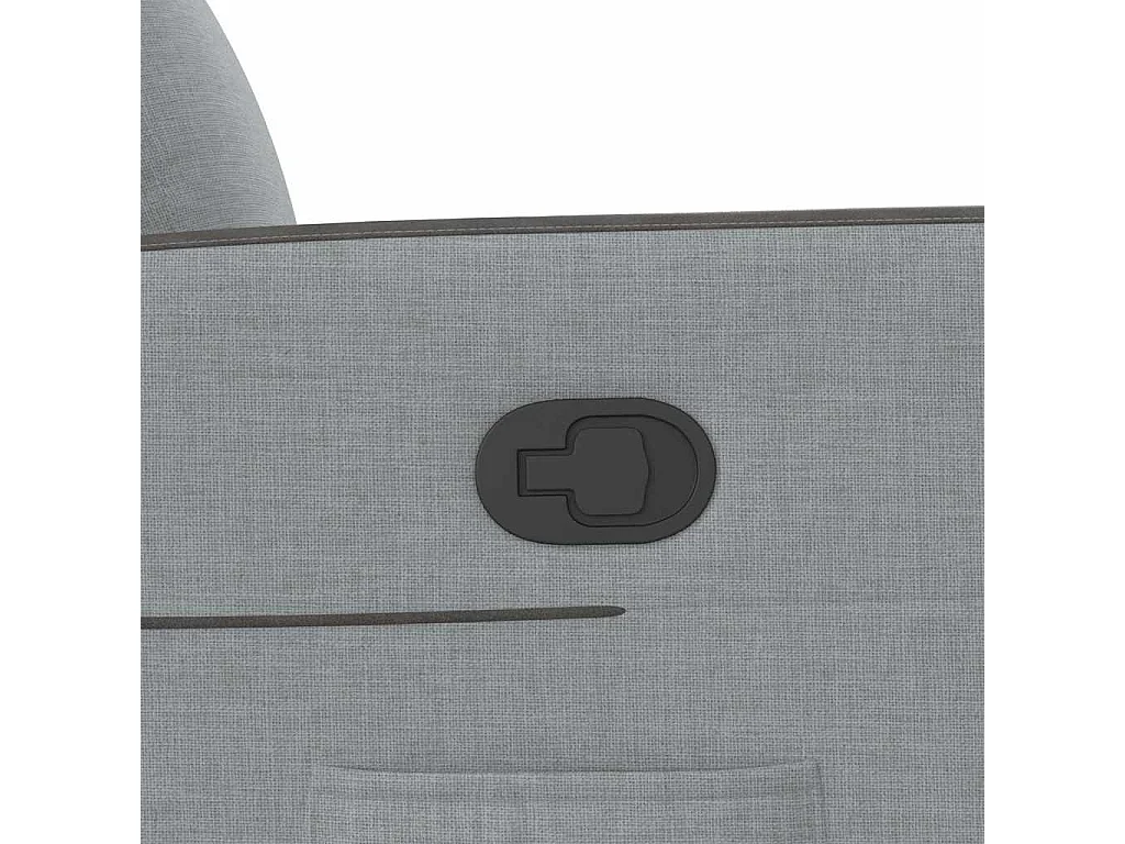 Fauteuil inclinable-Chaise de relax-Fauteuil TV Gris clair Tissu SHL3179