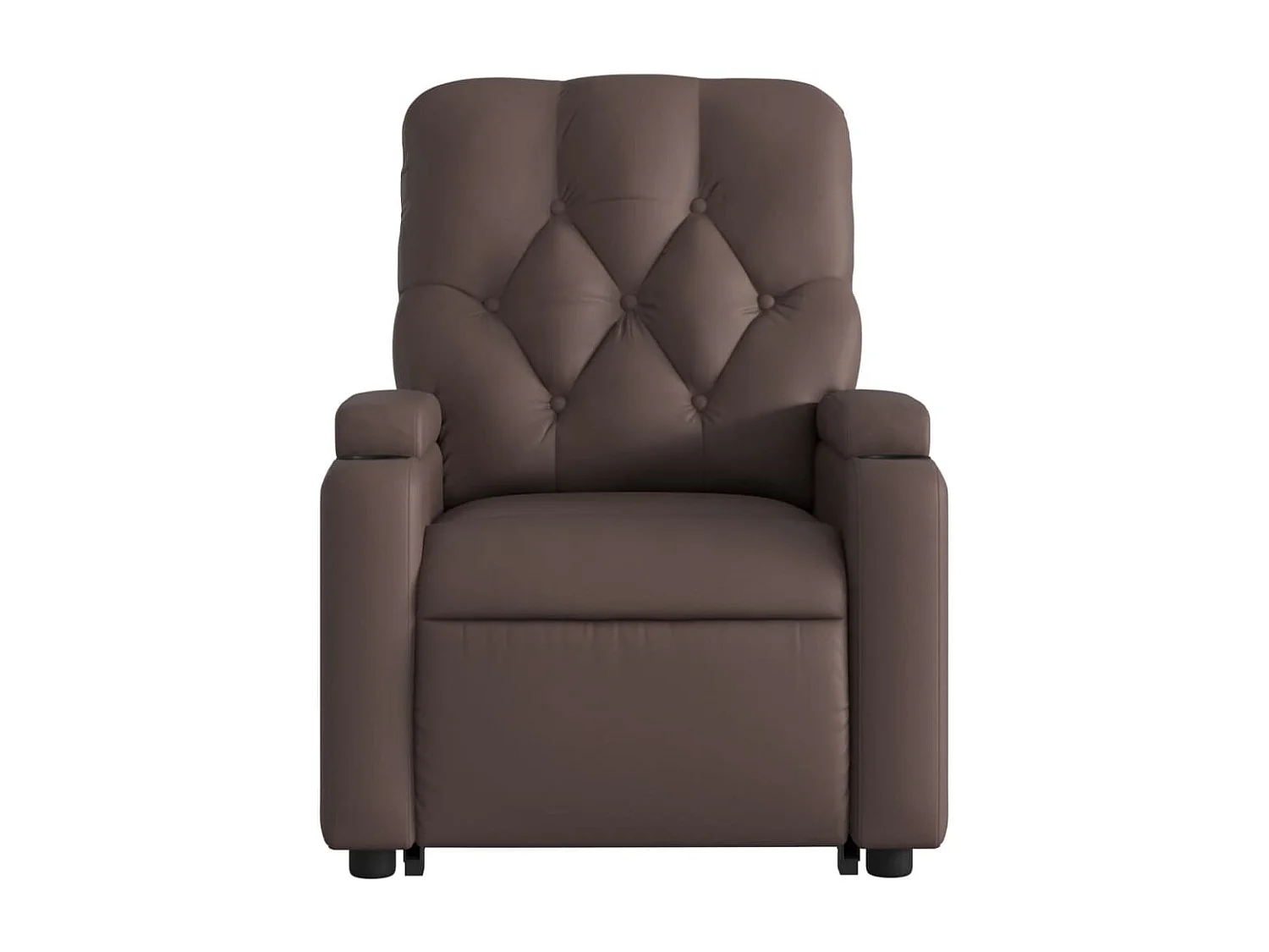 Fauteuil inclinable-Chaise de relax-Fauteuil salon marron similicuir SHL1412