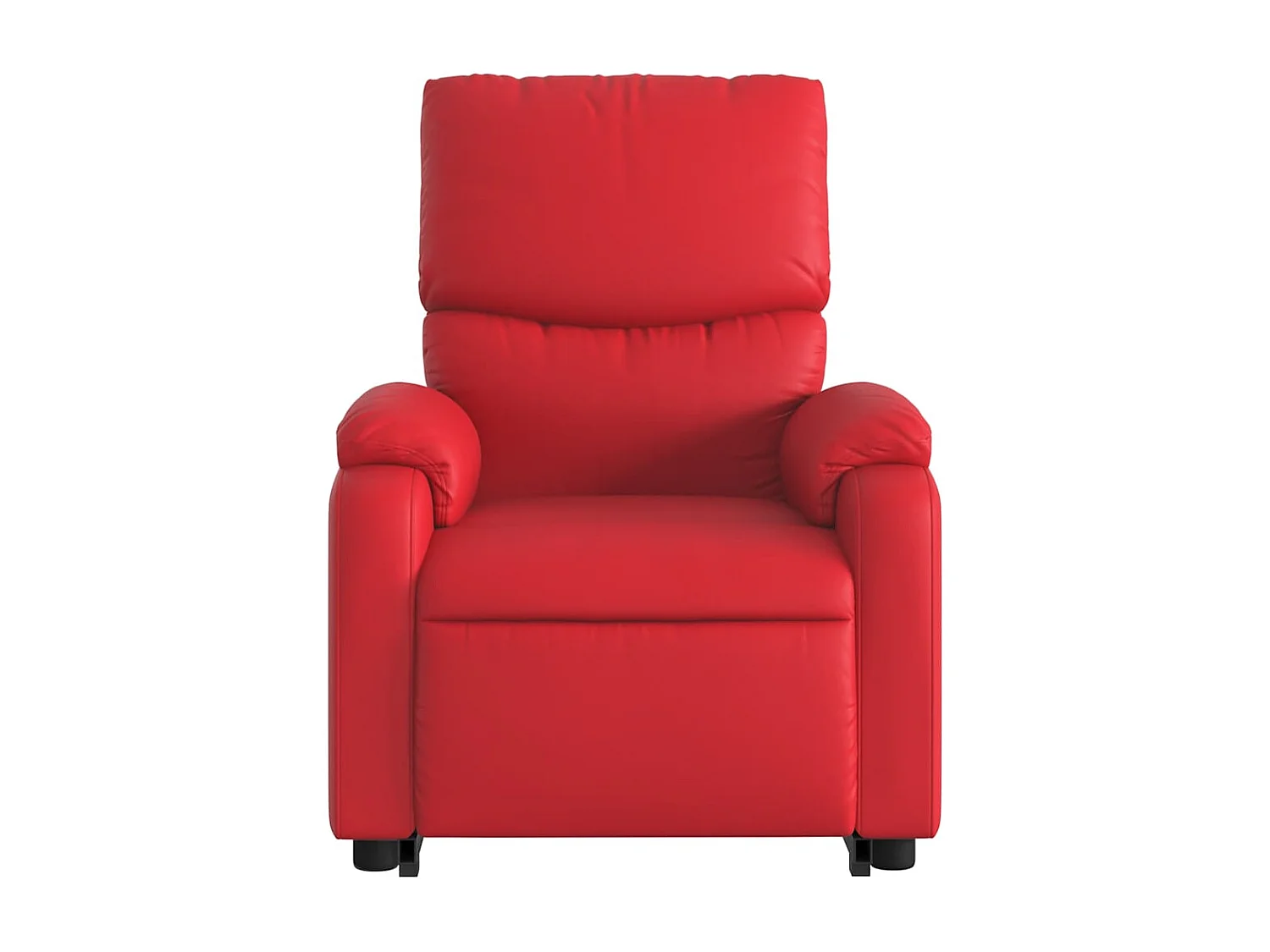 Fauteuil inclinable-Chaise de relax-Fauteuil de Massage Rouge Similicuir SHL3637