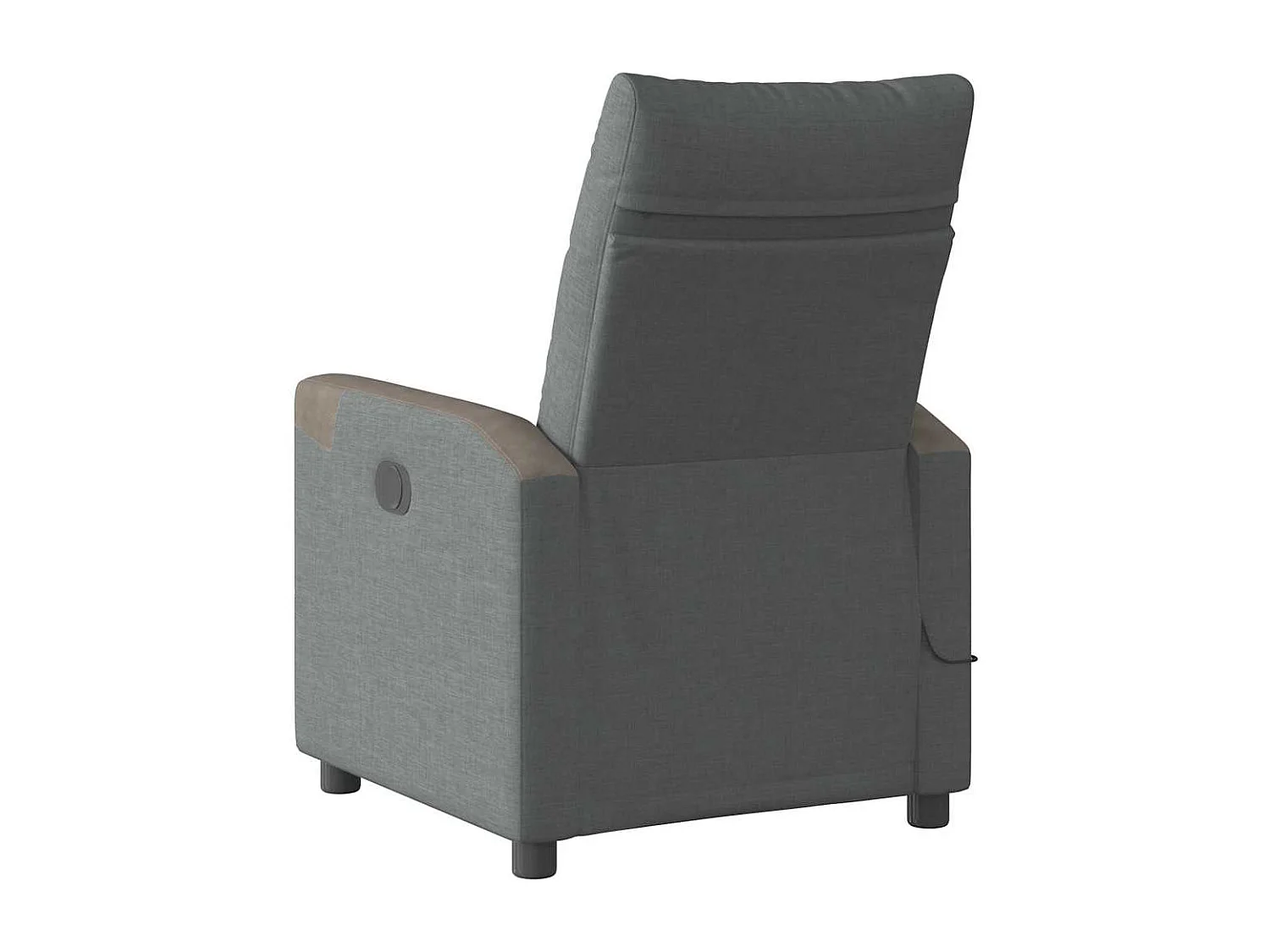 Sillón de relax | Sillón reclinable de masaje eléctrico tela gris oscuro SHL3371