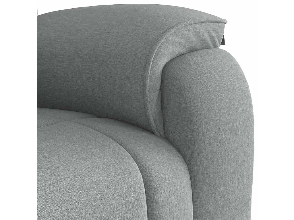 Sillón de relax | Sillón reclinable de masaje de tela gris claro SHL5650