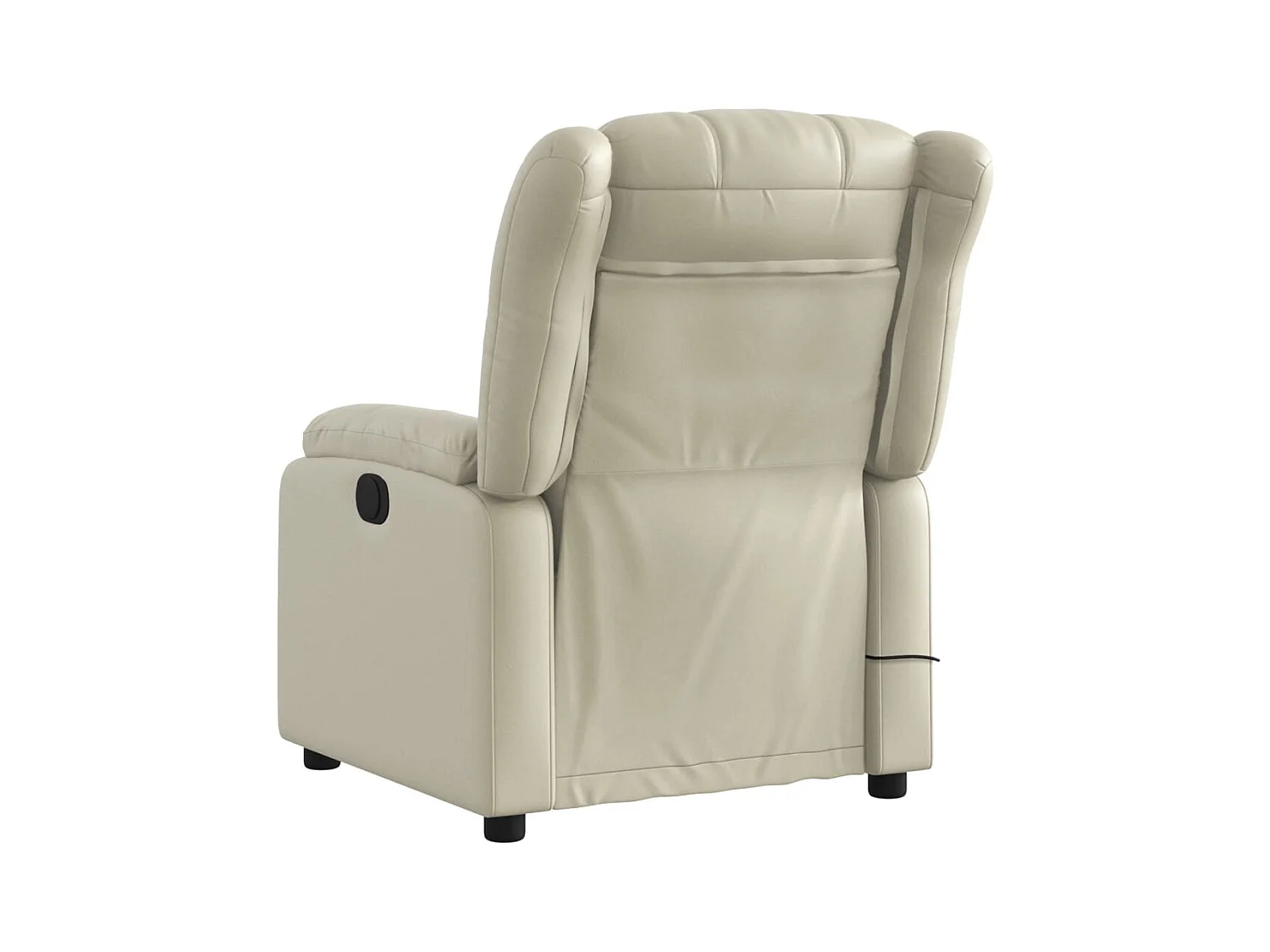 Fauteuil inclinable-Chaise de relax-Fauteuil de Massage crème similicuir SHL1595