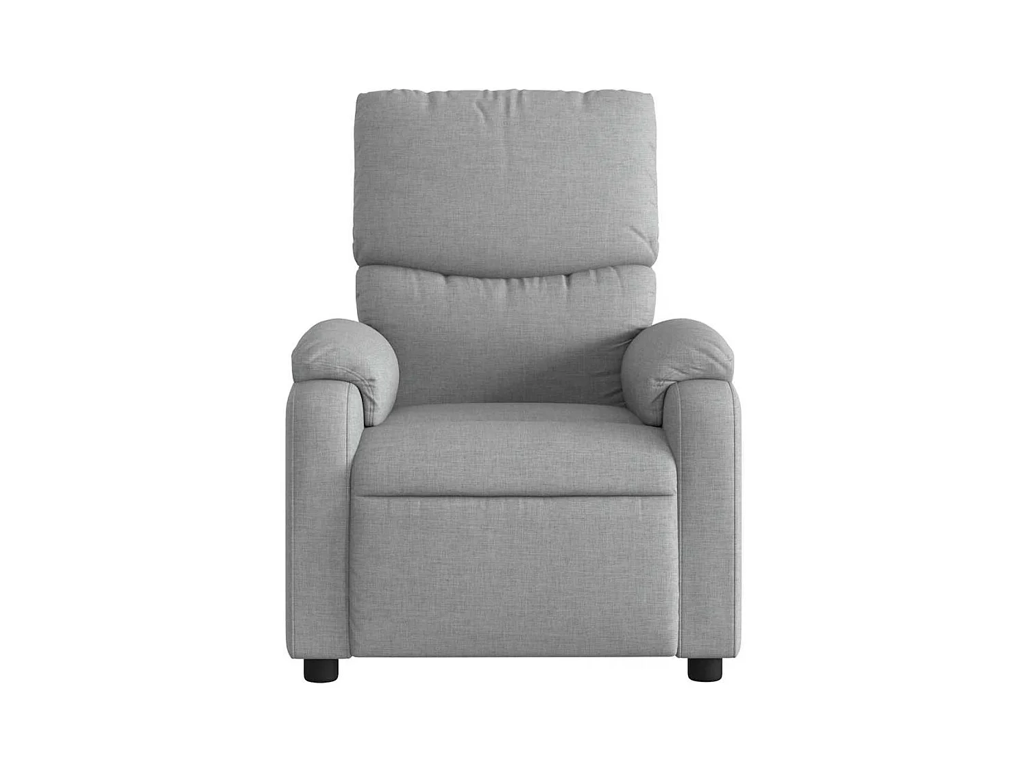 Sillón de relax | Sillón reclinable de masaje de tela gris claro SHL6268