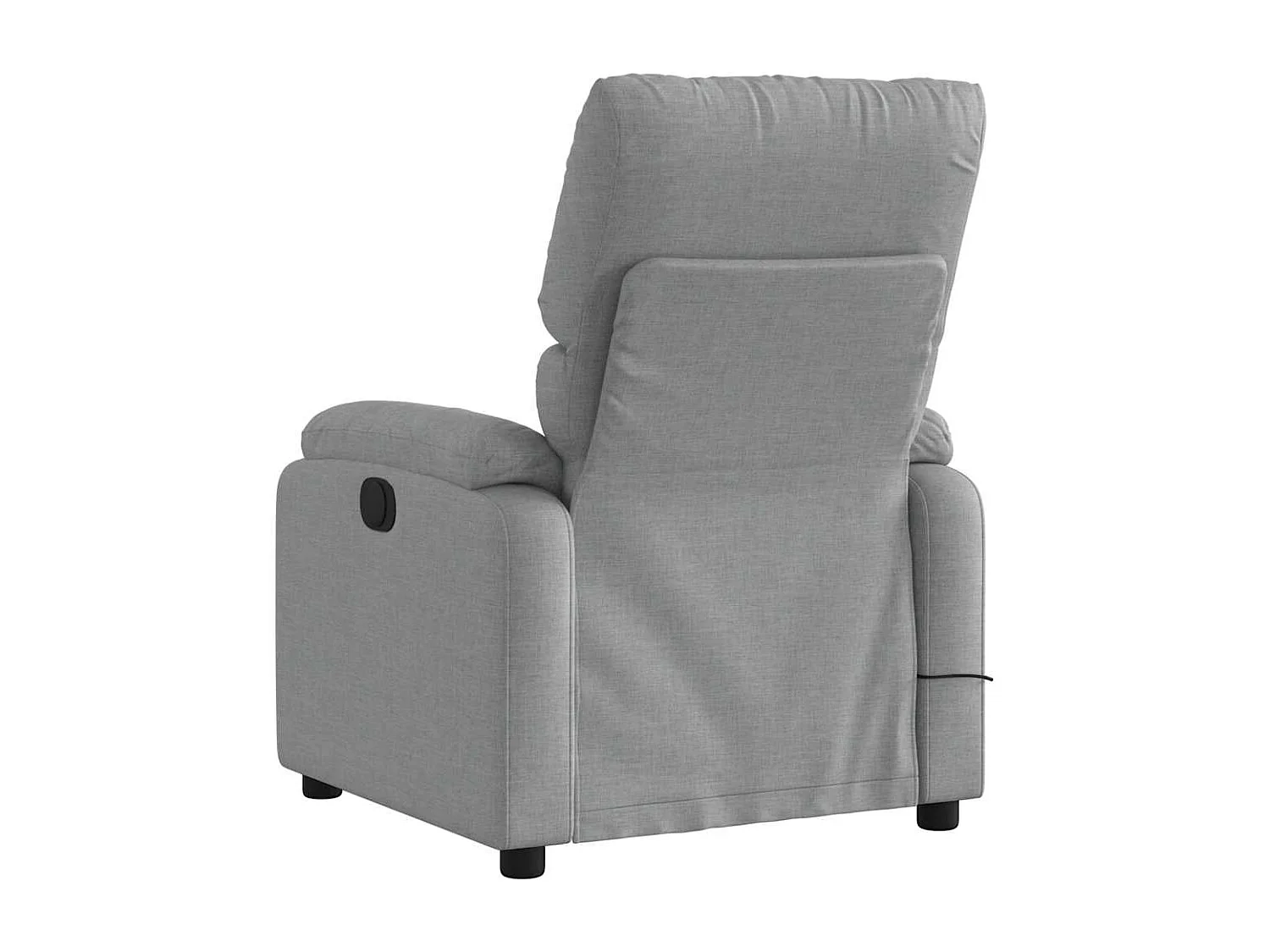 Sillón de relax | Sillón reclinable de masaje de tela gris claro SHL6268