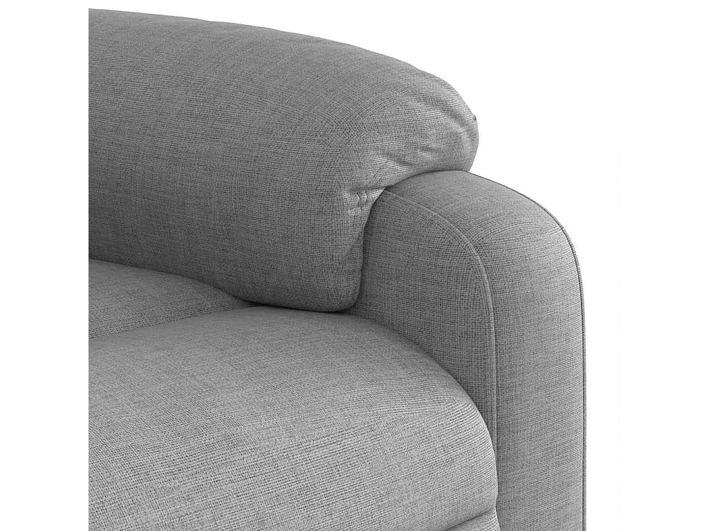 Sillón de relax | Sillón reclinable de masaje de tela gris claro SHL6268