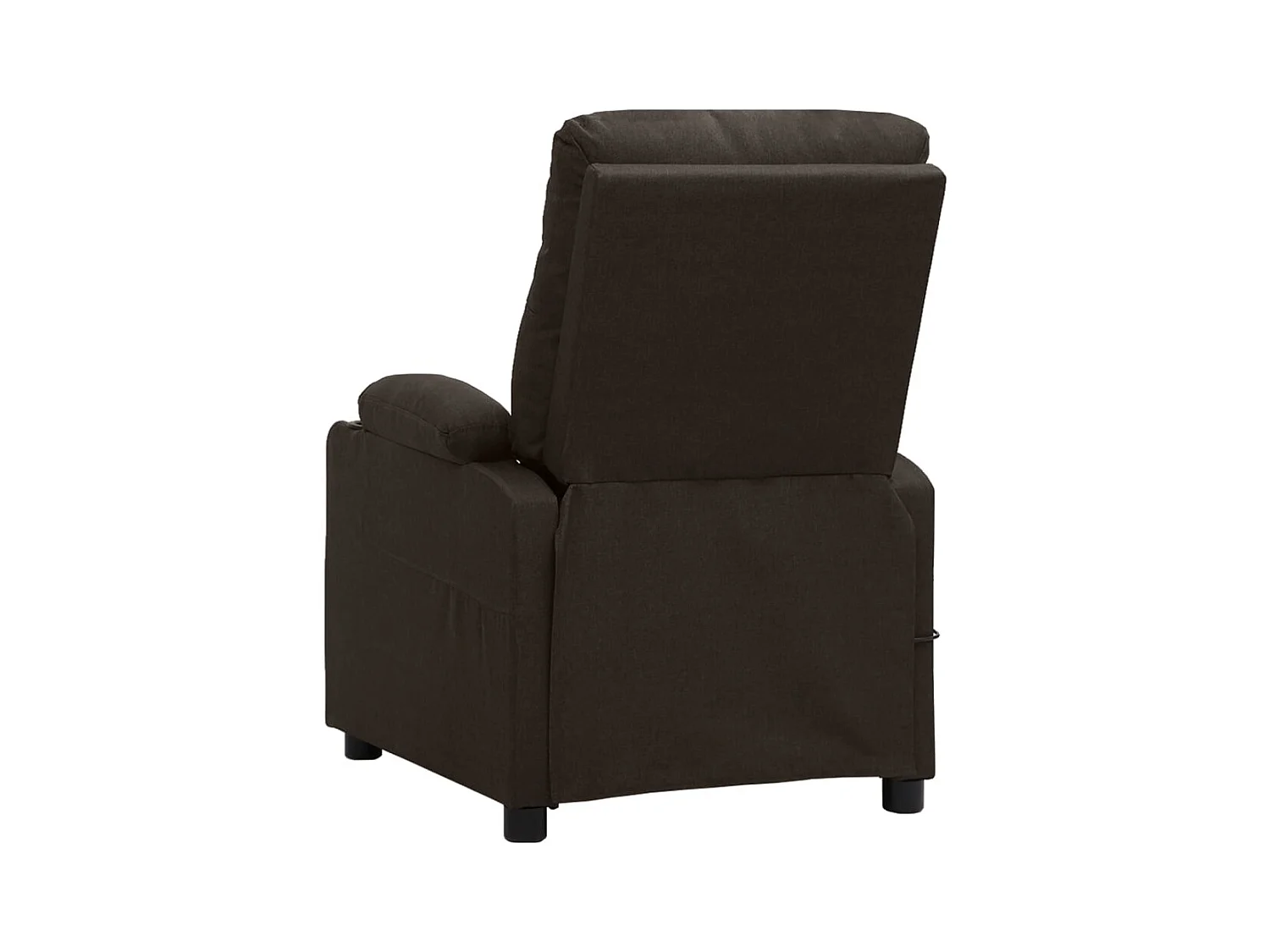 Silla de relax | Sillón elevable tela marrón oscuro SHL7684