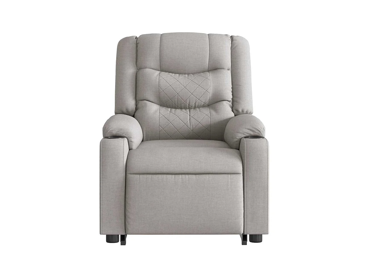Sillón de salón | Silla | Sillón de masaje reclinable de pie de tela gris nube SHL7908