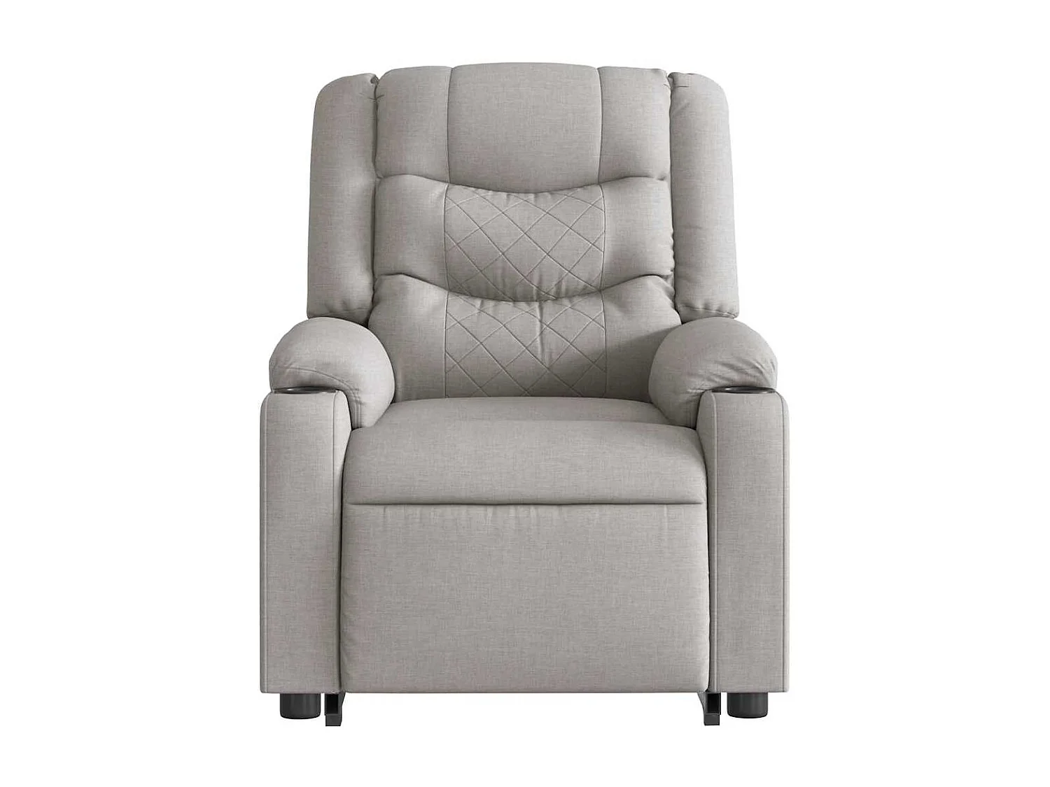 Fauteuil Salon-Chaise de relax-Fauteuil de massage inclinable gris nuage tissu SHL4741