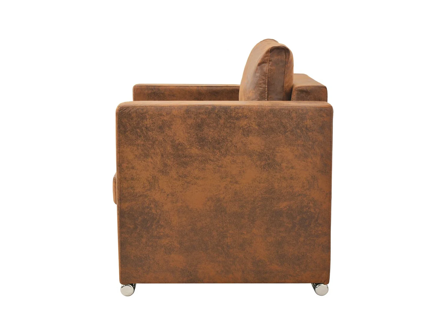 Sillón de relax | Sillón marrón 82x73x82 cm piel sintética SHL3148