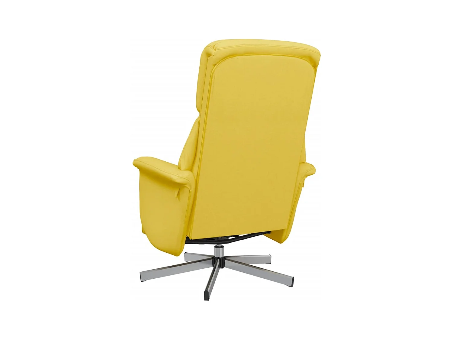 Sillón de relax | Sillón reclinable con reposapiés tela amarillo claro SHL2016