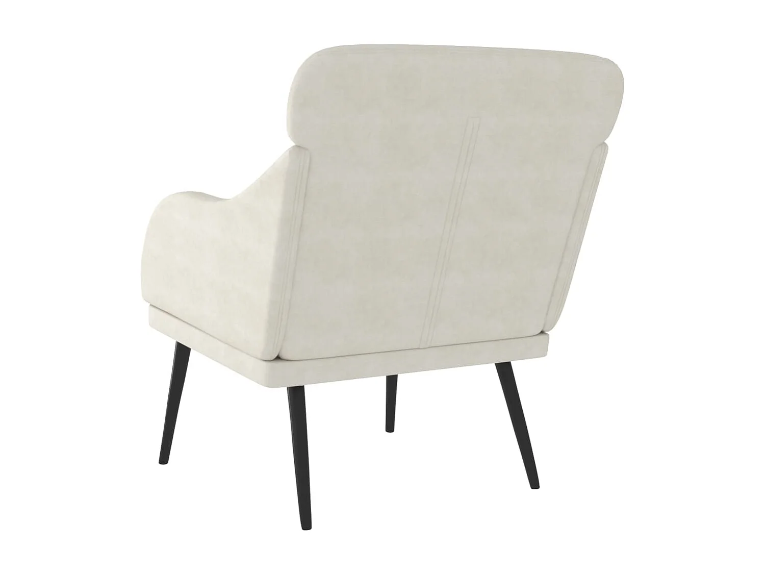 Fauteuil de salon-Fauteuil relax Crème 63x76x80 cm Velours SHL1025