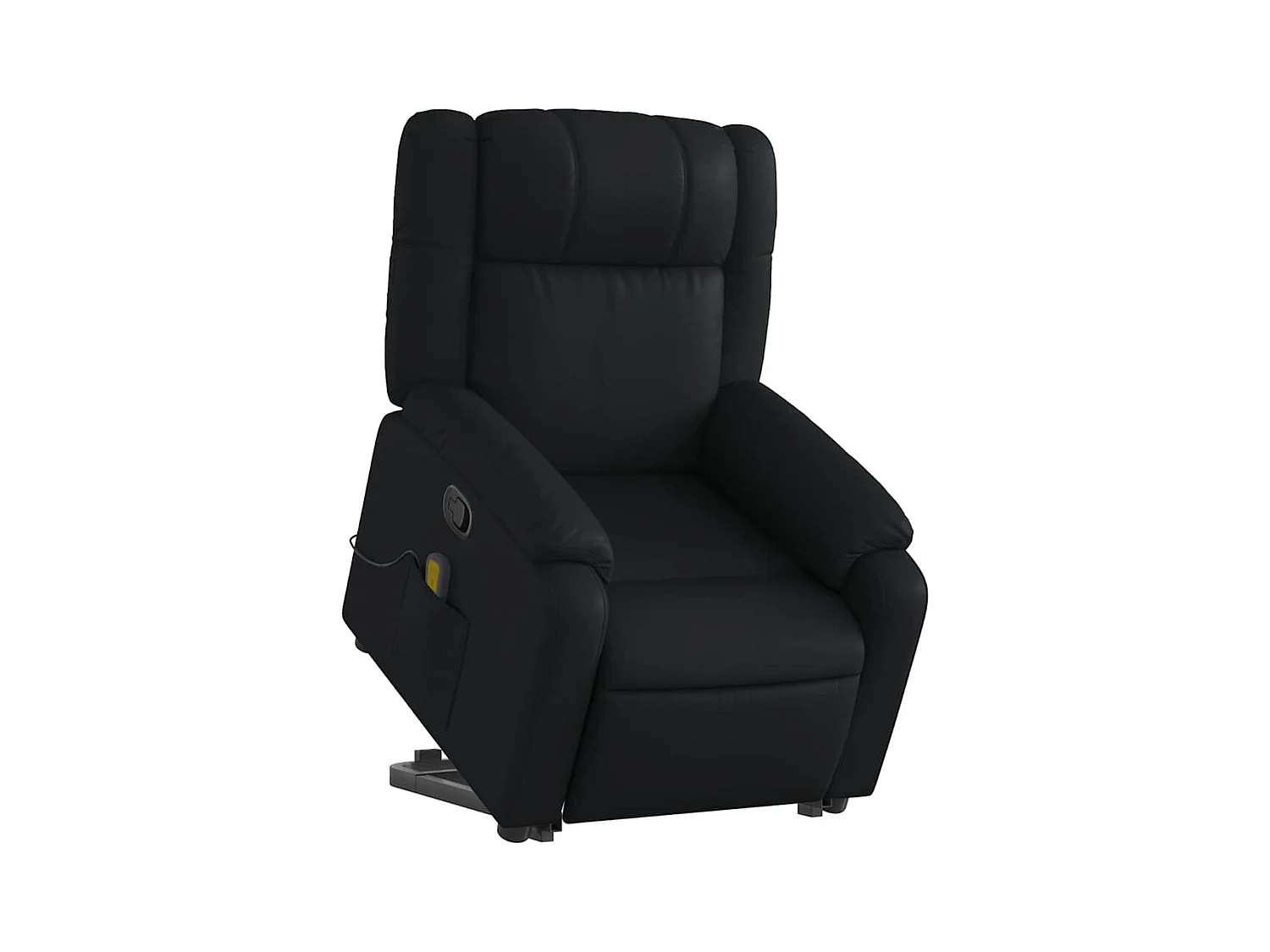 Sillón de relax | Sillón reclinable de masaje de pie cuero artificial negro SHL5134