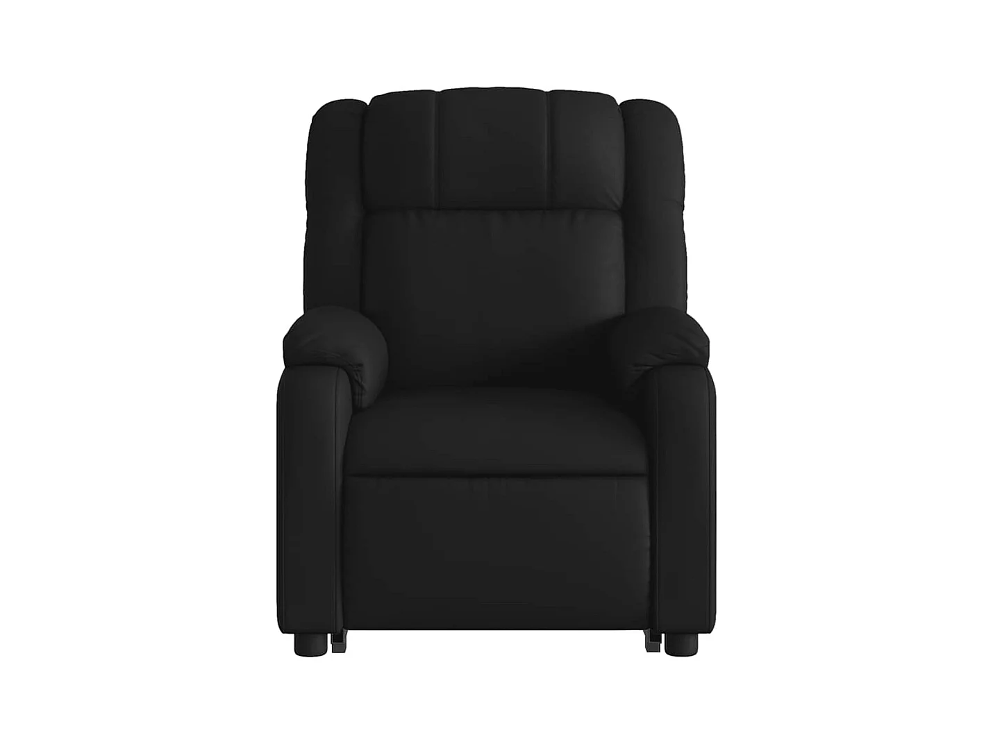 Sillón de relax | Sillón reclinable de masaje de pie cuero artificial negro SHL5134