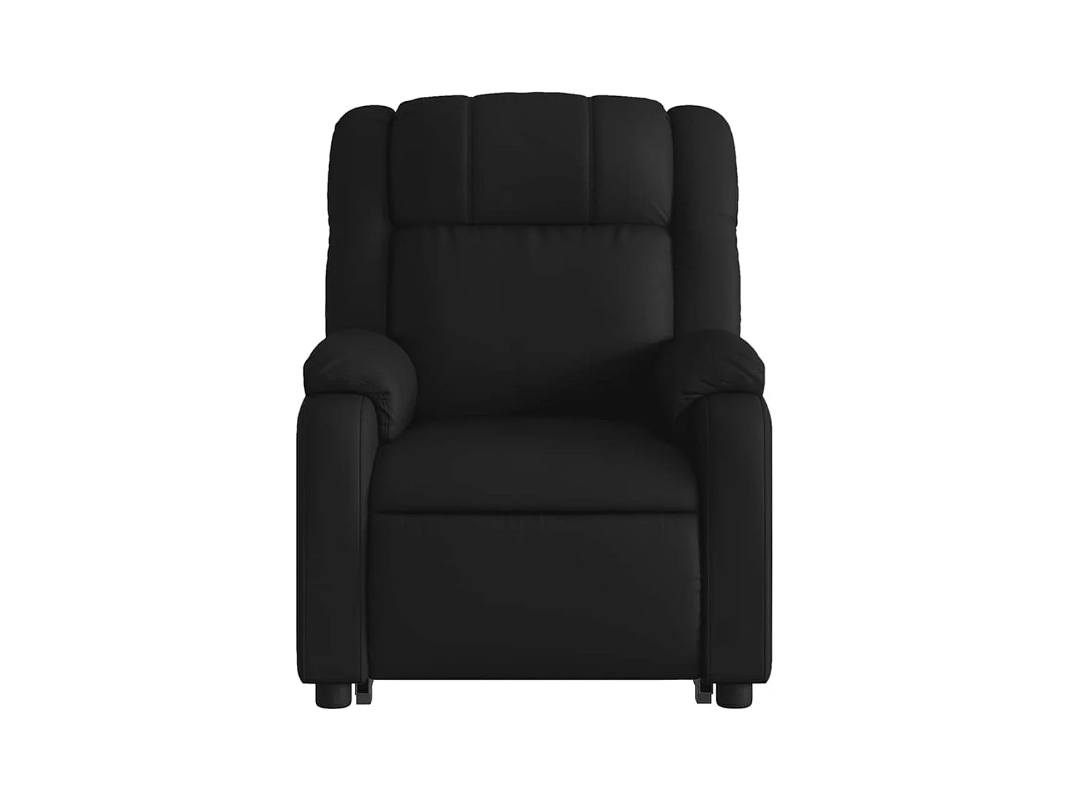 Sillón de relax | Sillón reclinable de masaje de pie cuero artificial negro SHL5134