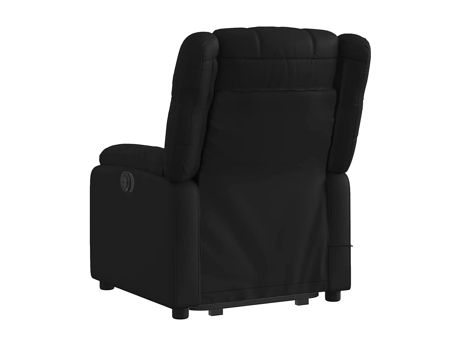 Massagesessel mit Aufstehhilfe | Relaxsessel Schwarz Kunstleder SHL66493