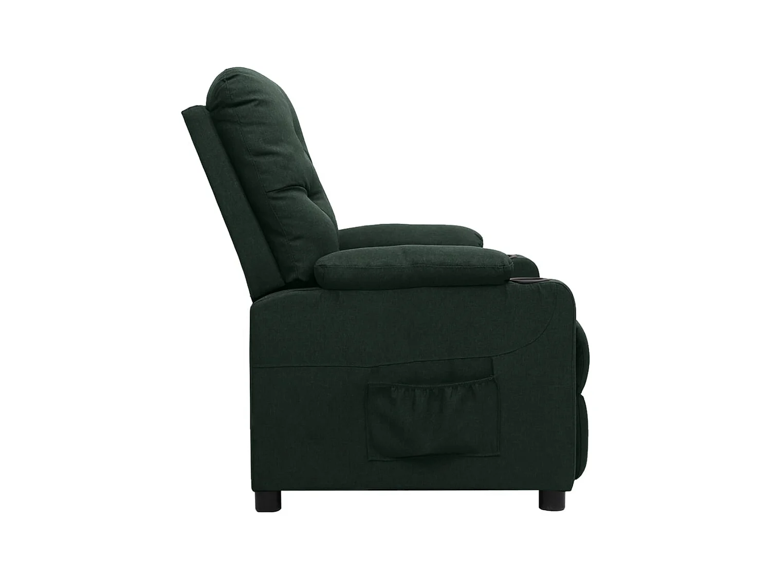 Silla de relax | Sillón elevable tela verde oscuro SHL8831