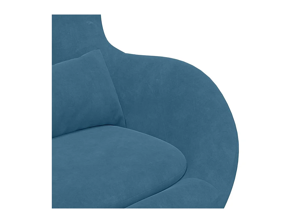 Cadeira Relax | Cadeira ovo Azul 63x73x90 cm Veludo SHL808380