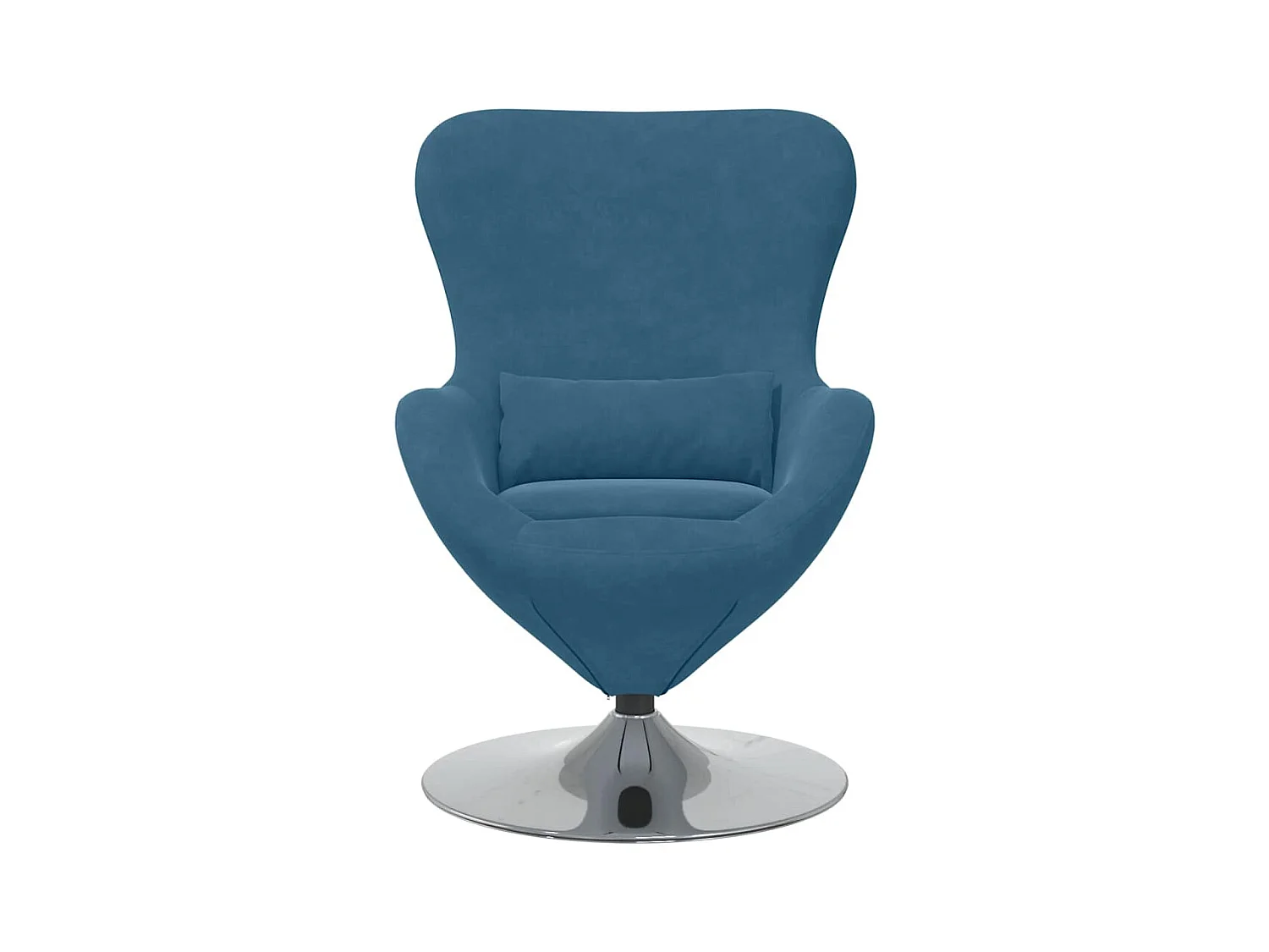 Sillón de relax | Sillón huevo Azul 63x73x90 cm Terciopelo SHL5928
