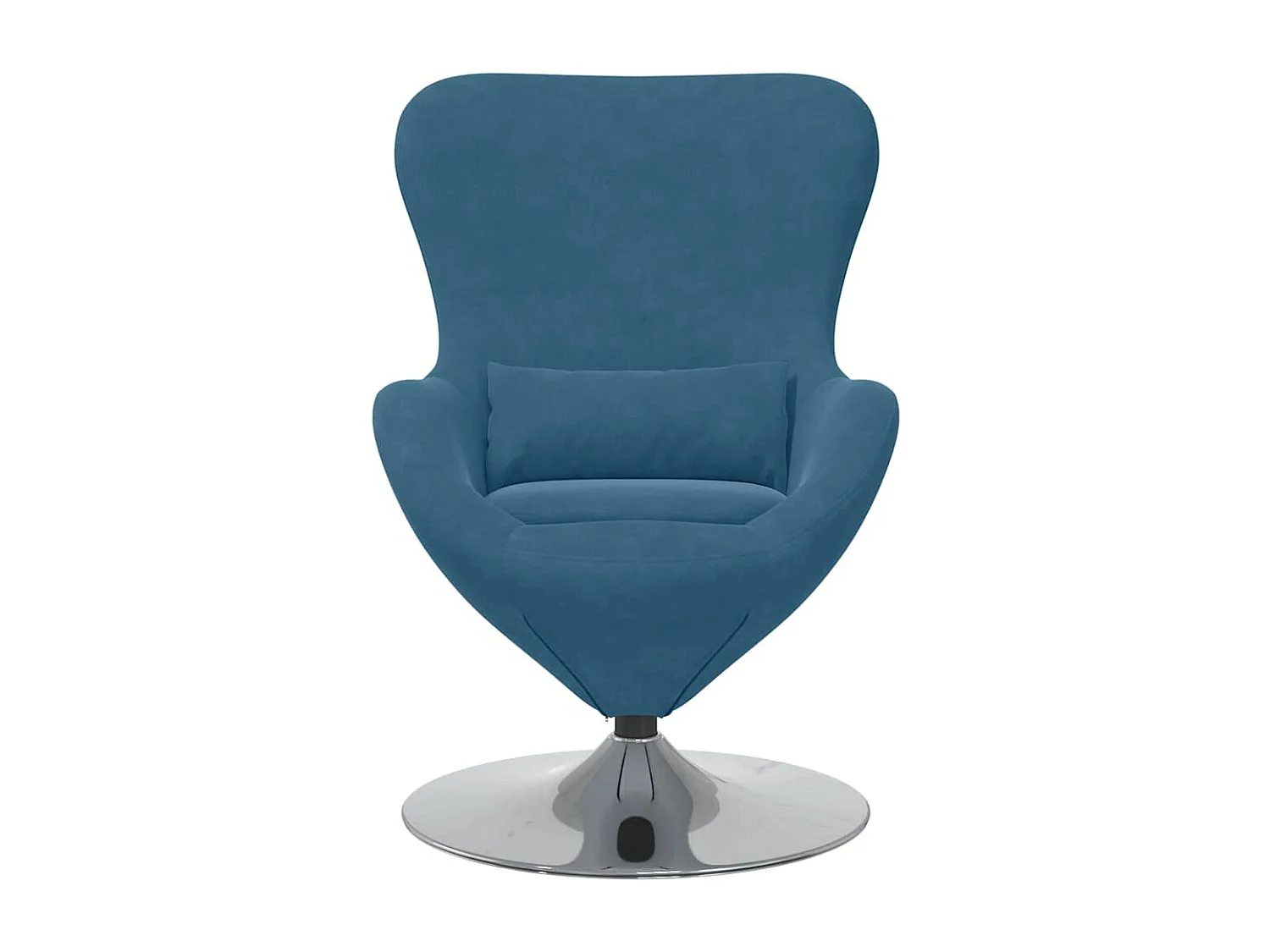Chaise de Salon-Fauteuil œuf Bleu 63x73x90 cm Velours SHL4341