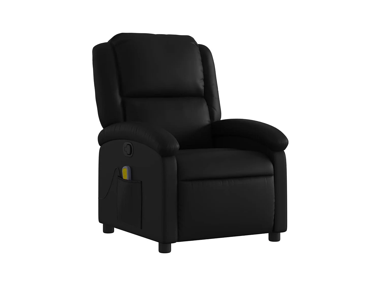 Fauteuil inclinable-Chaise de relax-Fauteuil de Massage noir similicuir SHL1249