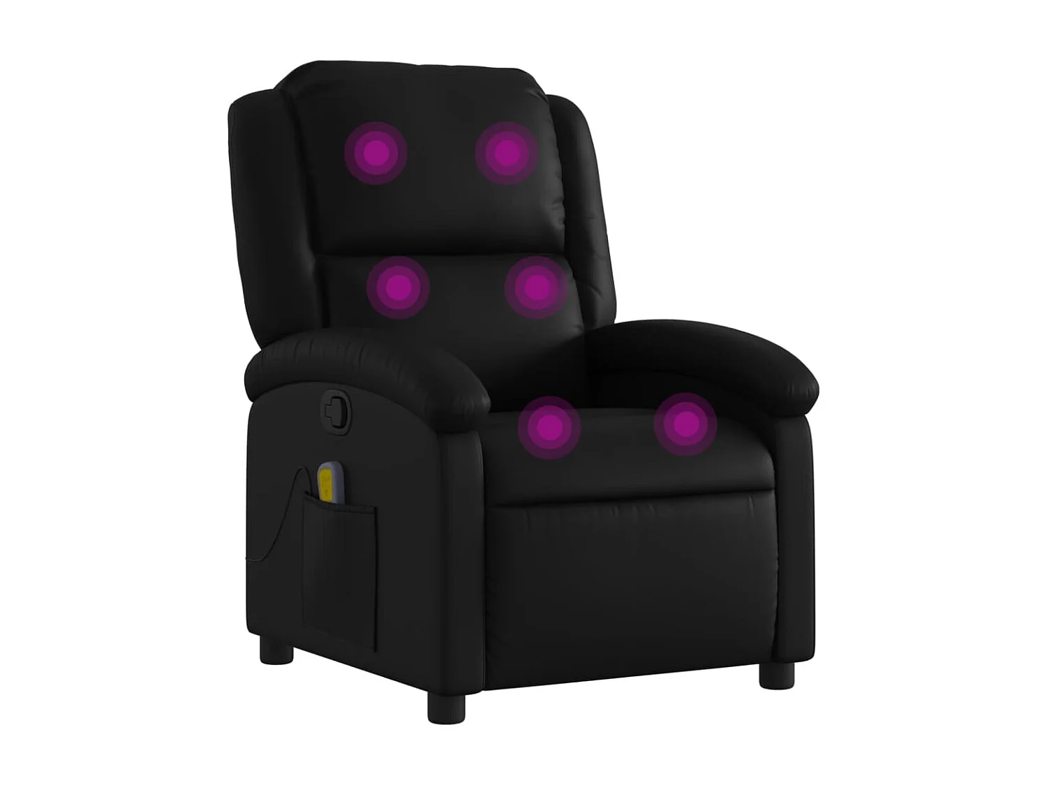 Massage-Relaxsessel | Lounge Sessel indoor Kunstleder Schwarz SHL5772