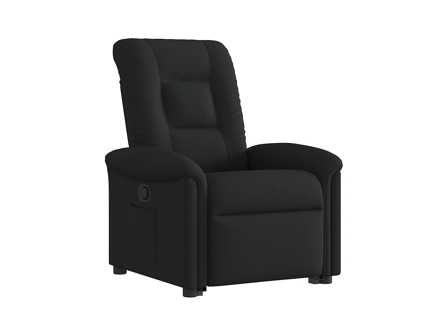 Sillón de relax | Silla | Sillón reclinable elevable tela negro SHL3547