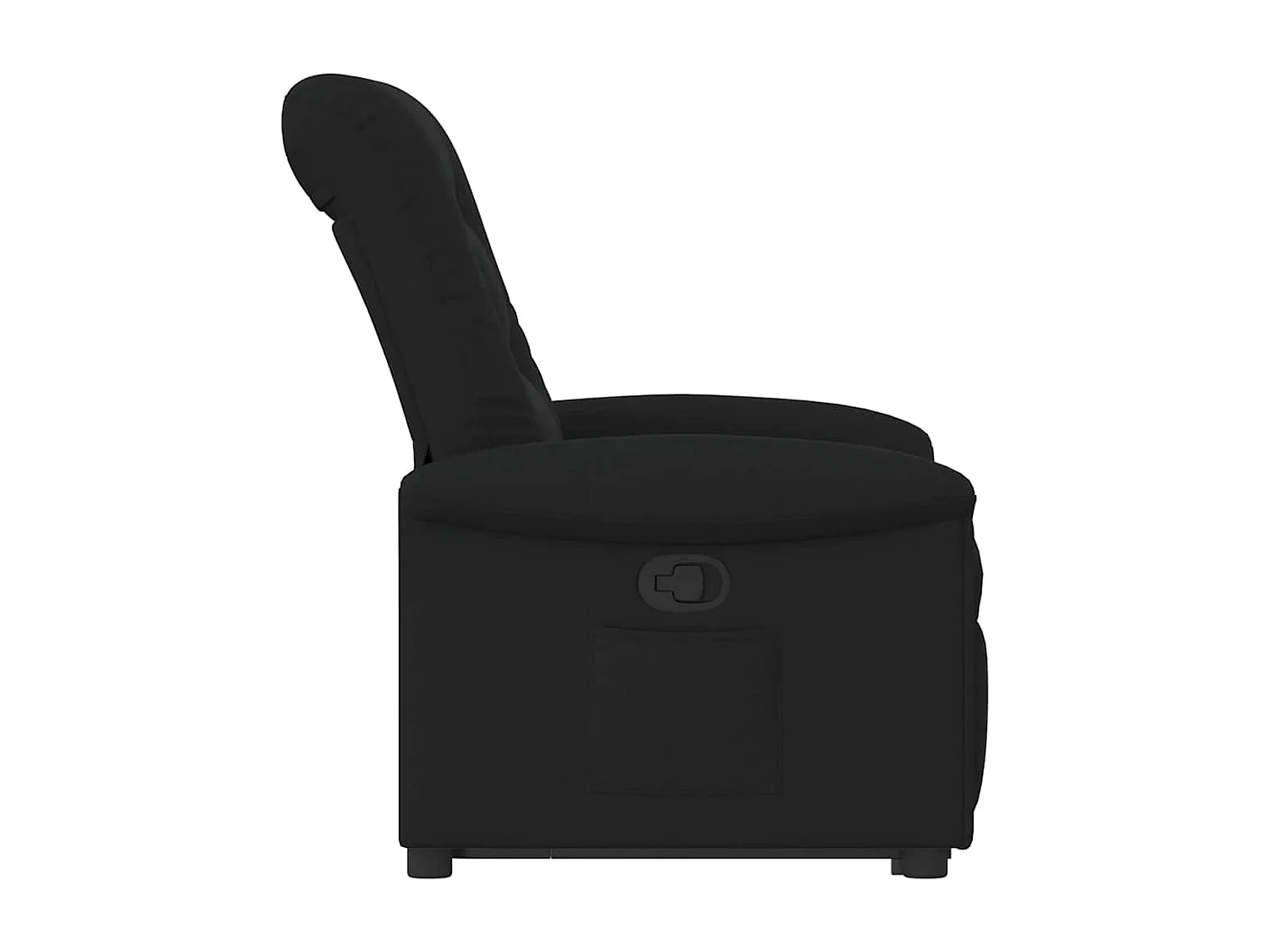 Fauteuil inclinable-Chaise de relax-Fauteuil TV noir tissu SHL3791