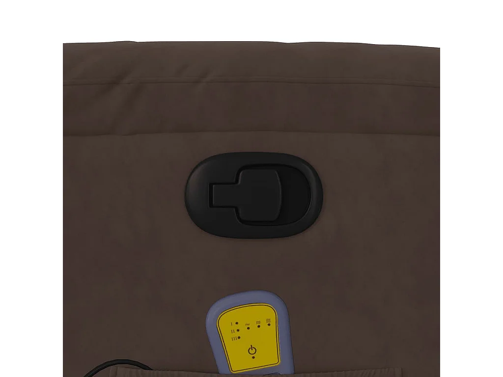 Massagestoel van microvezelstof in bruin