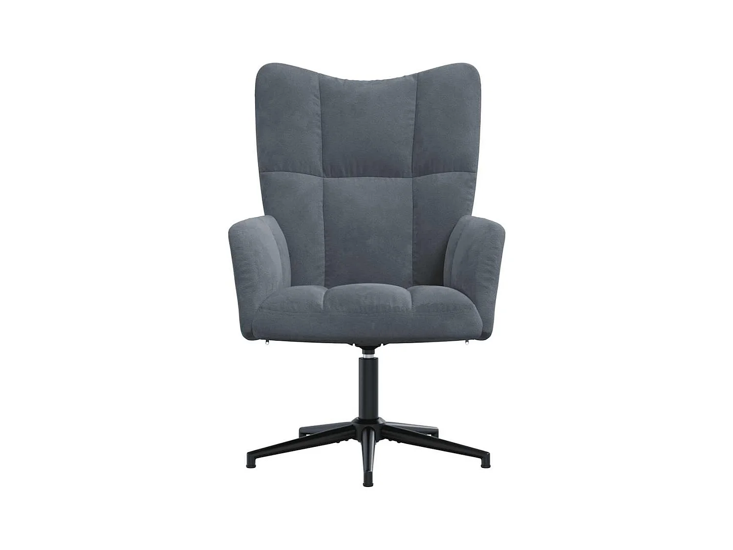 Sillón de relax | Silla de relax de terciopelo gris oscuro SHL3966