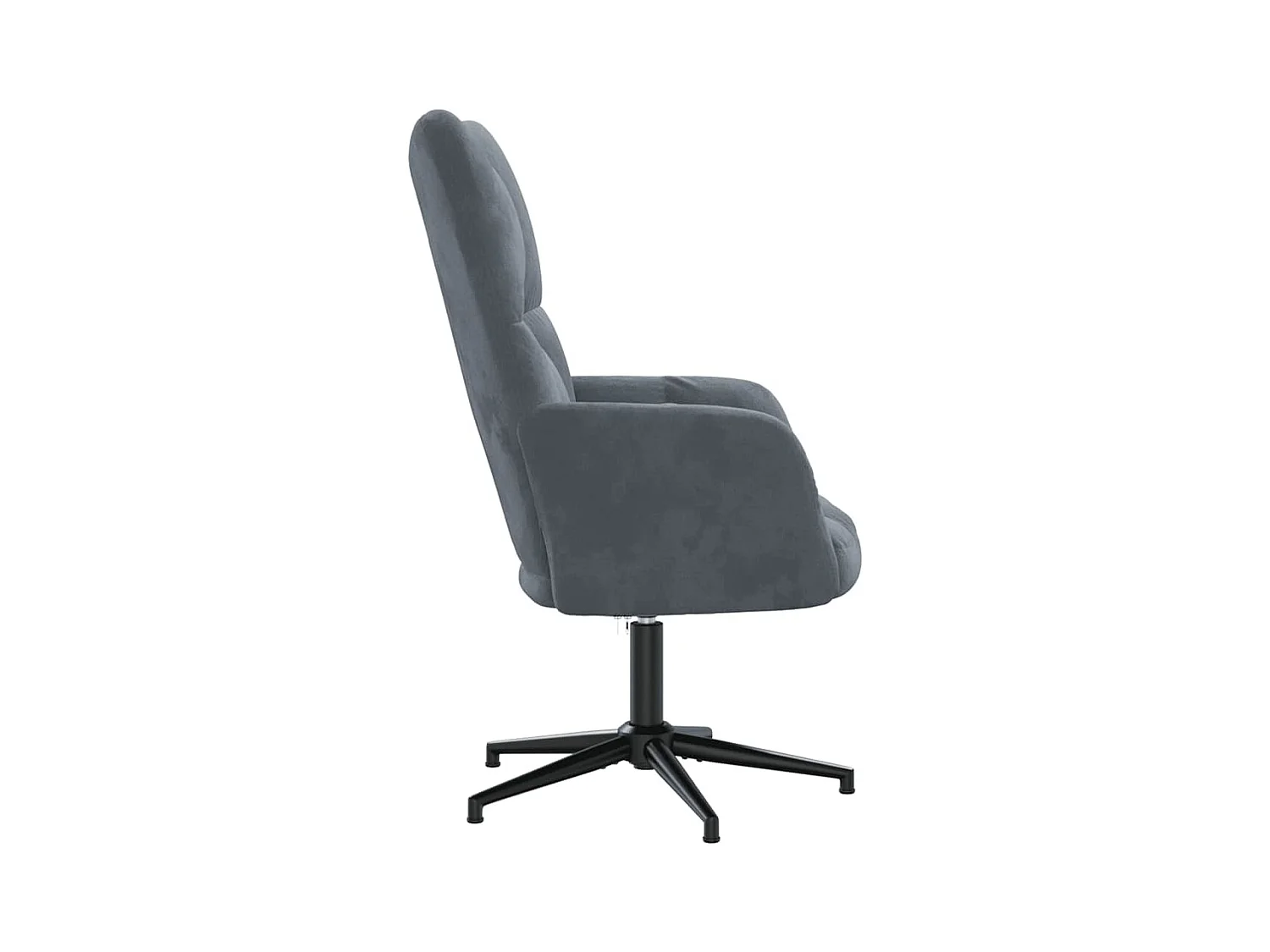 Sillón de relax | Silla de relax de terciopelo gris oscuro SHL3966