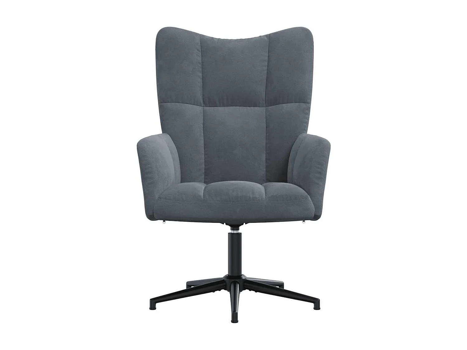 Relaxsessel | Lounge Sessel Dunkelgrau Samt SHL30059
